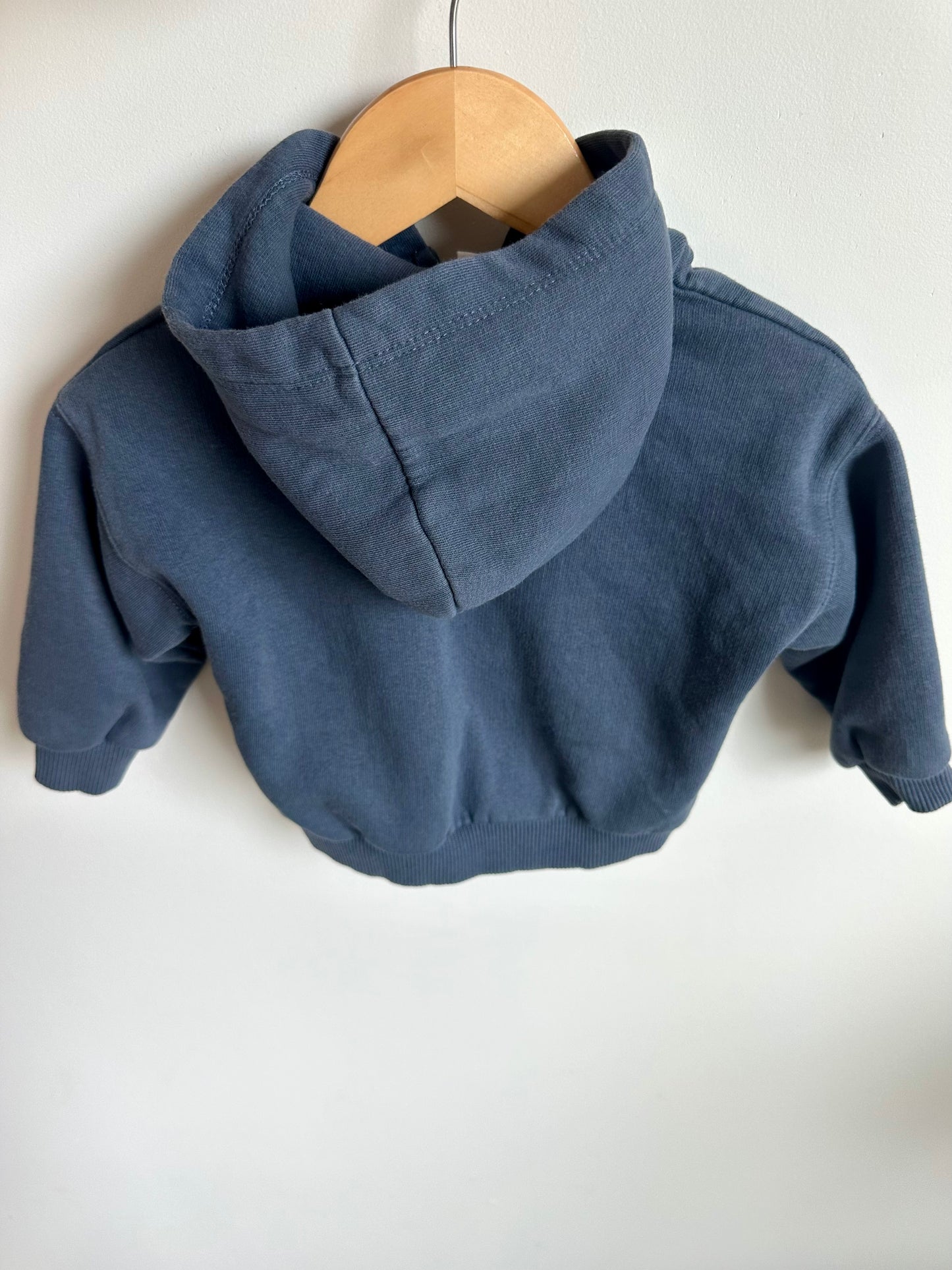 Slate Zipper Hoodie / 9-12m