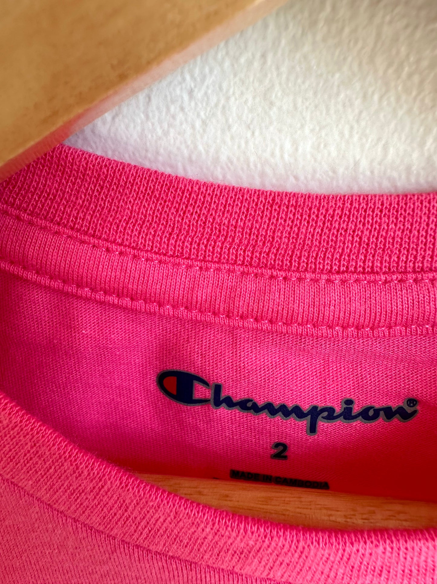 Champion Pink Logo T-Shirt / 2T