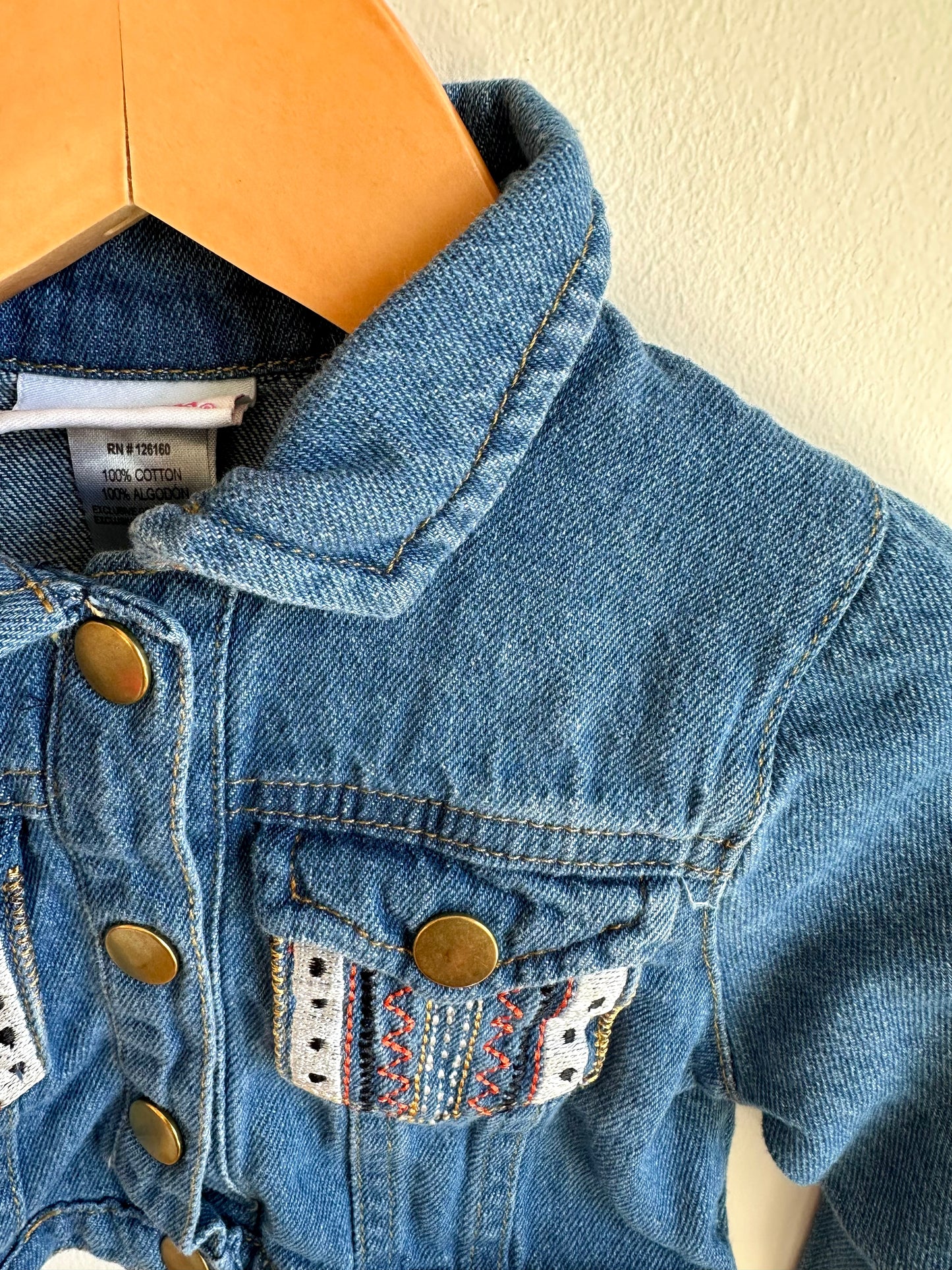 Cropped Aztec Jean Jacket / 2T