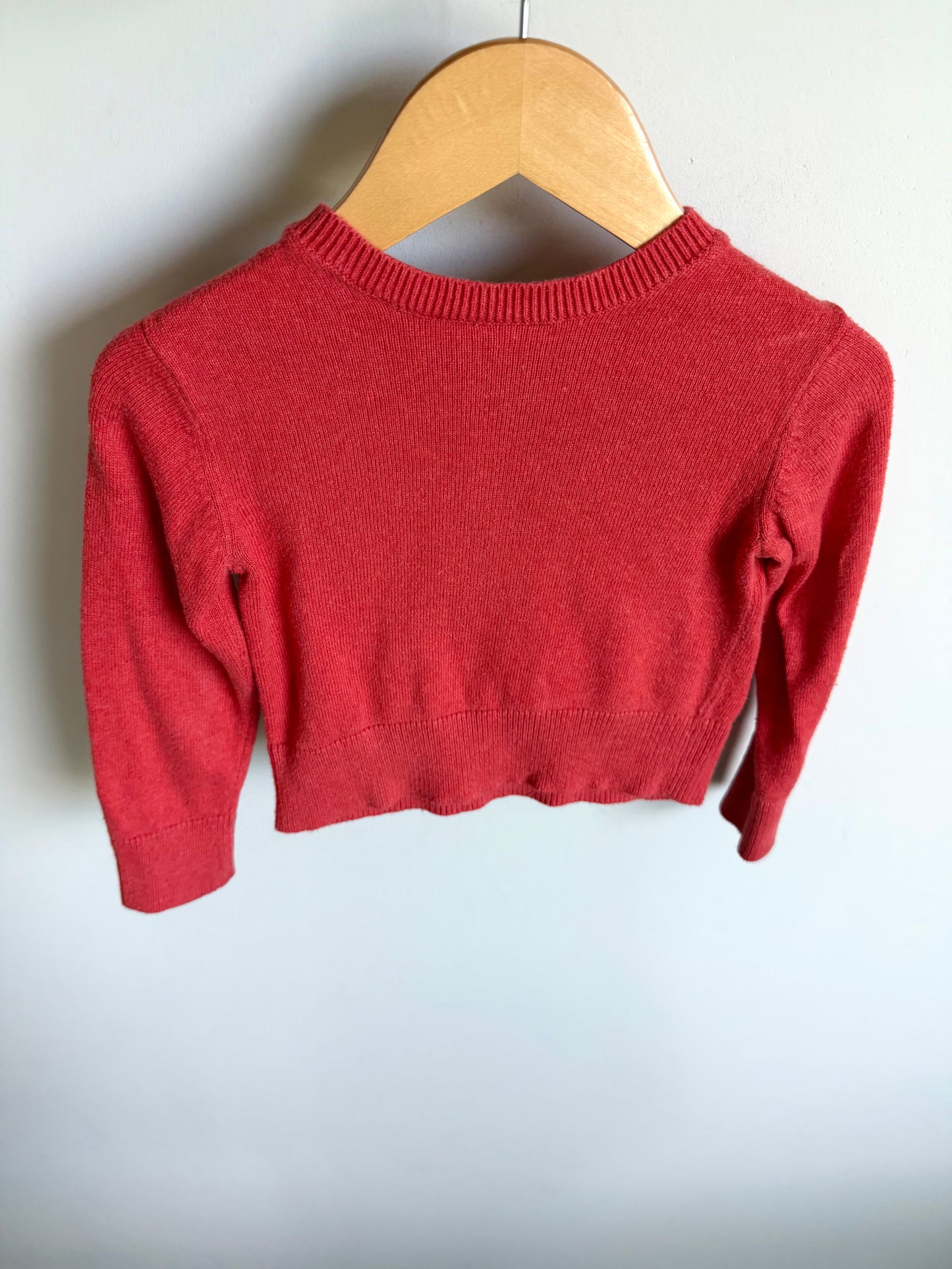 Owl Orange Sweater / 24m