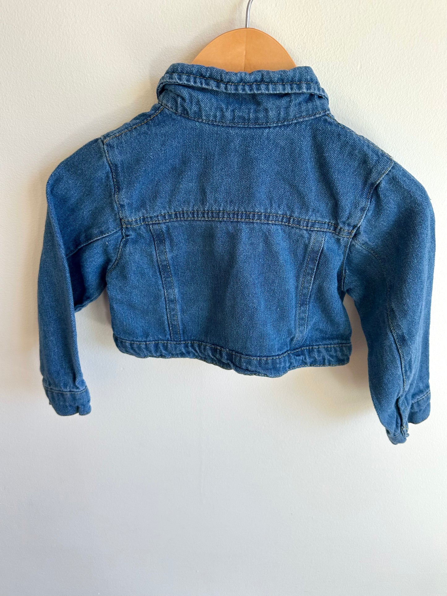 Cropped Aztec Jean Jacket / 2T