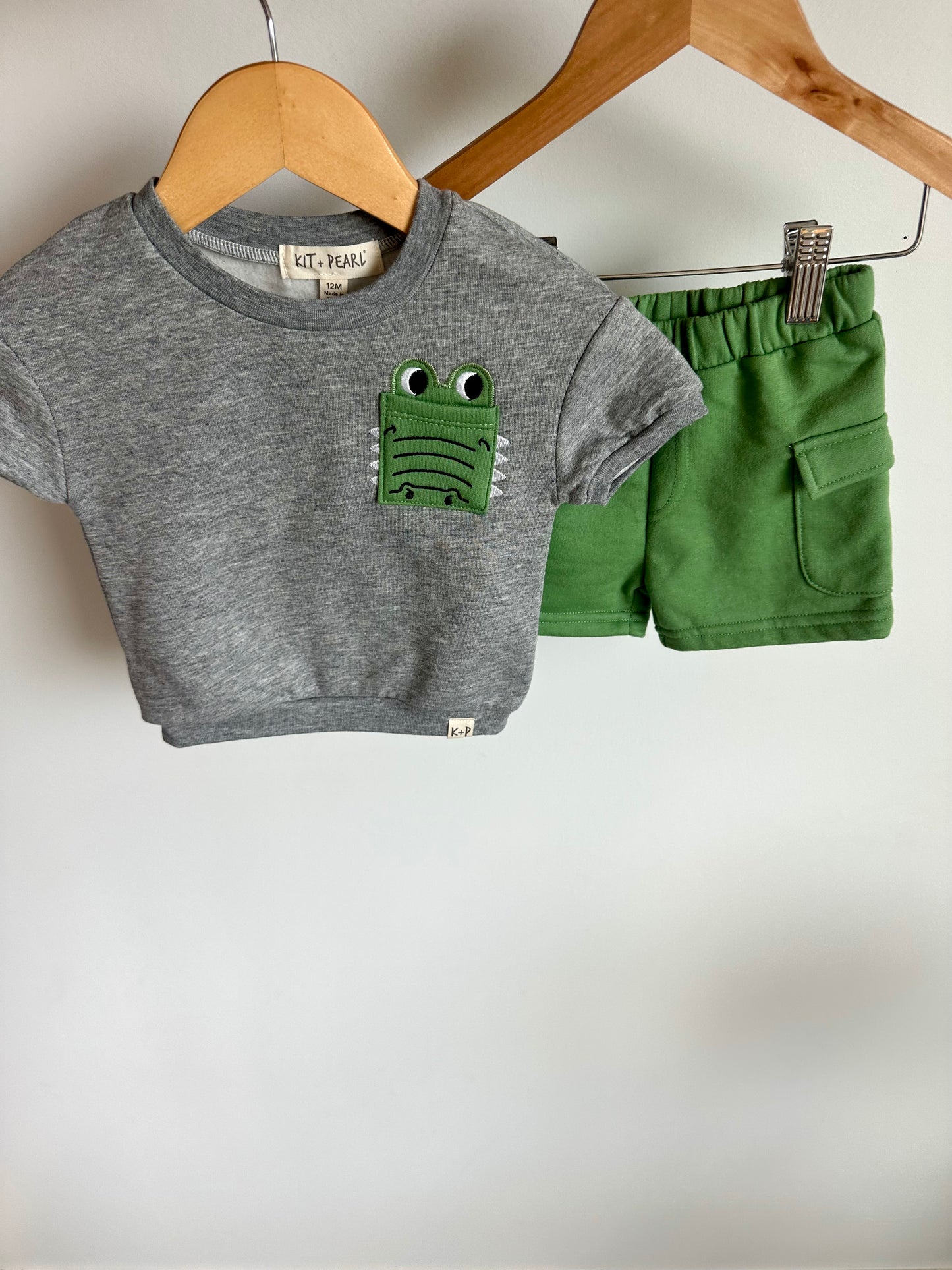 Alligator T-Shirt +Shorts Set / 12m
