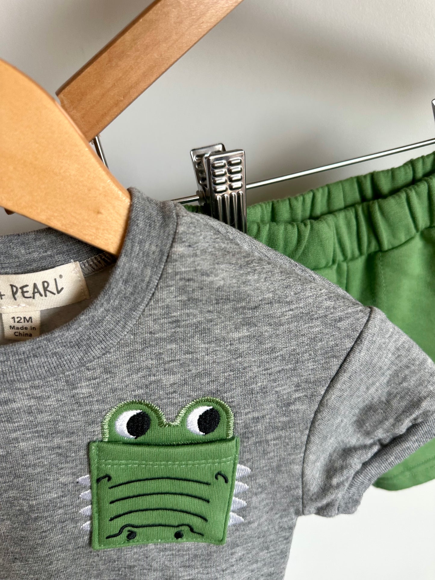 Alligator T-Shirt +Shorts Set / 12m