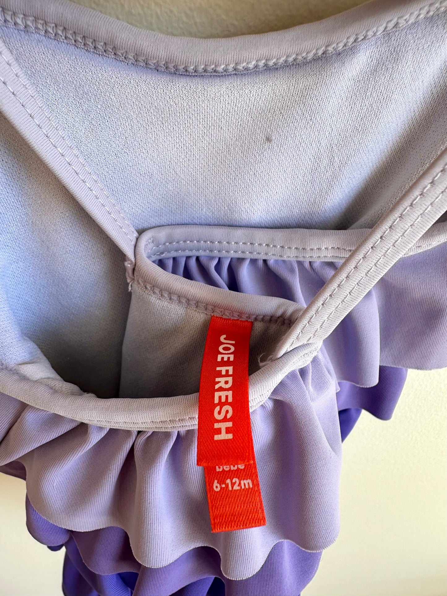 Purple Tierd Ruffle Swimsuit / 6-12m