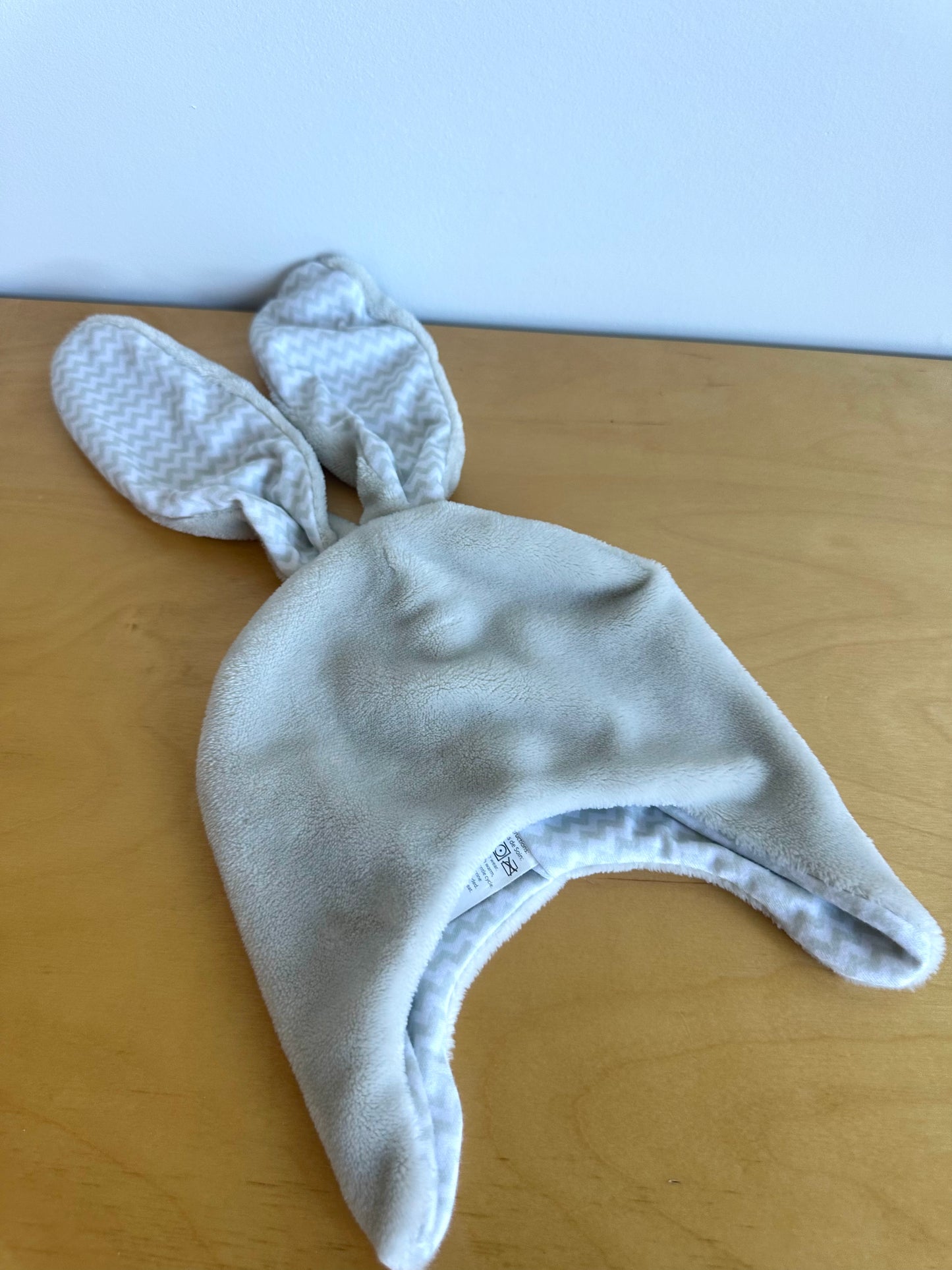 Soft Grey Bunny Hat / 3-6m