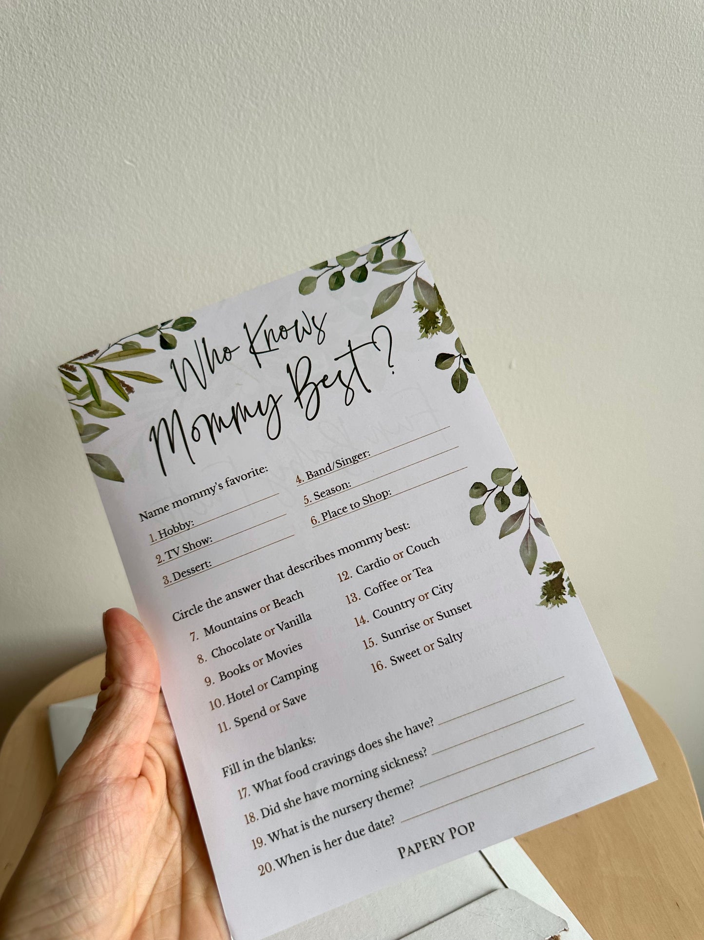 Baby Shower Games