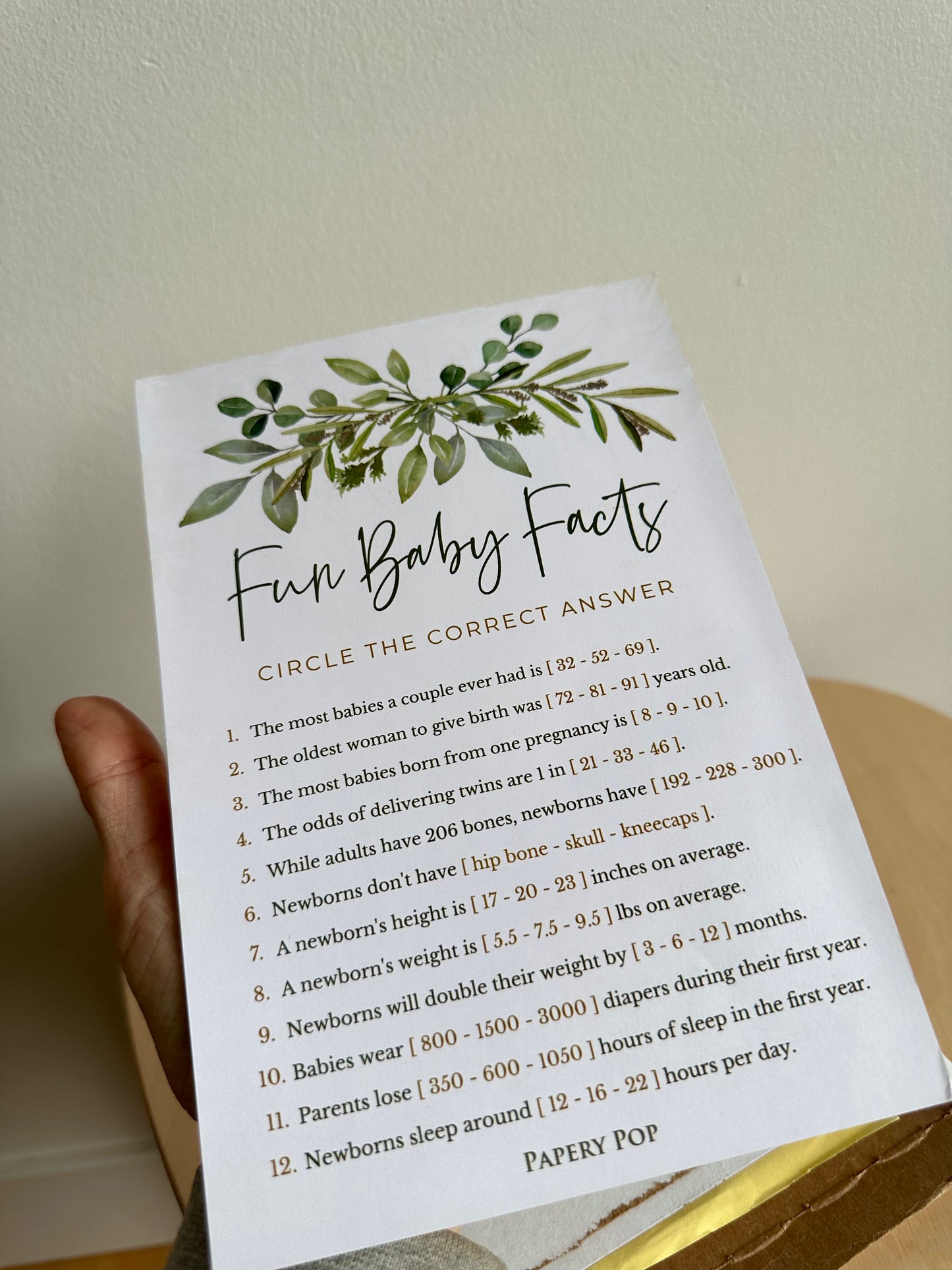 Baby Shower Games