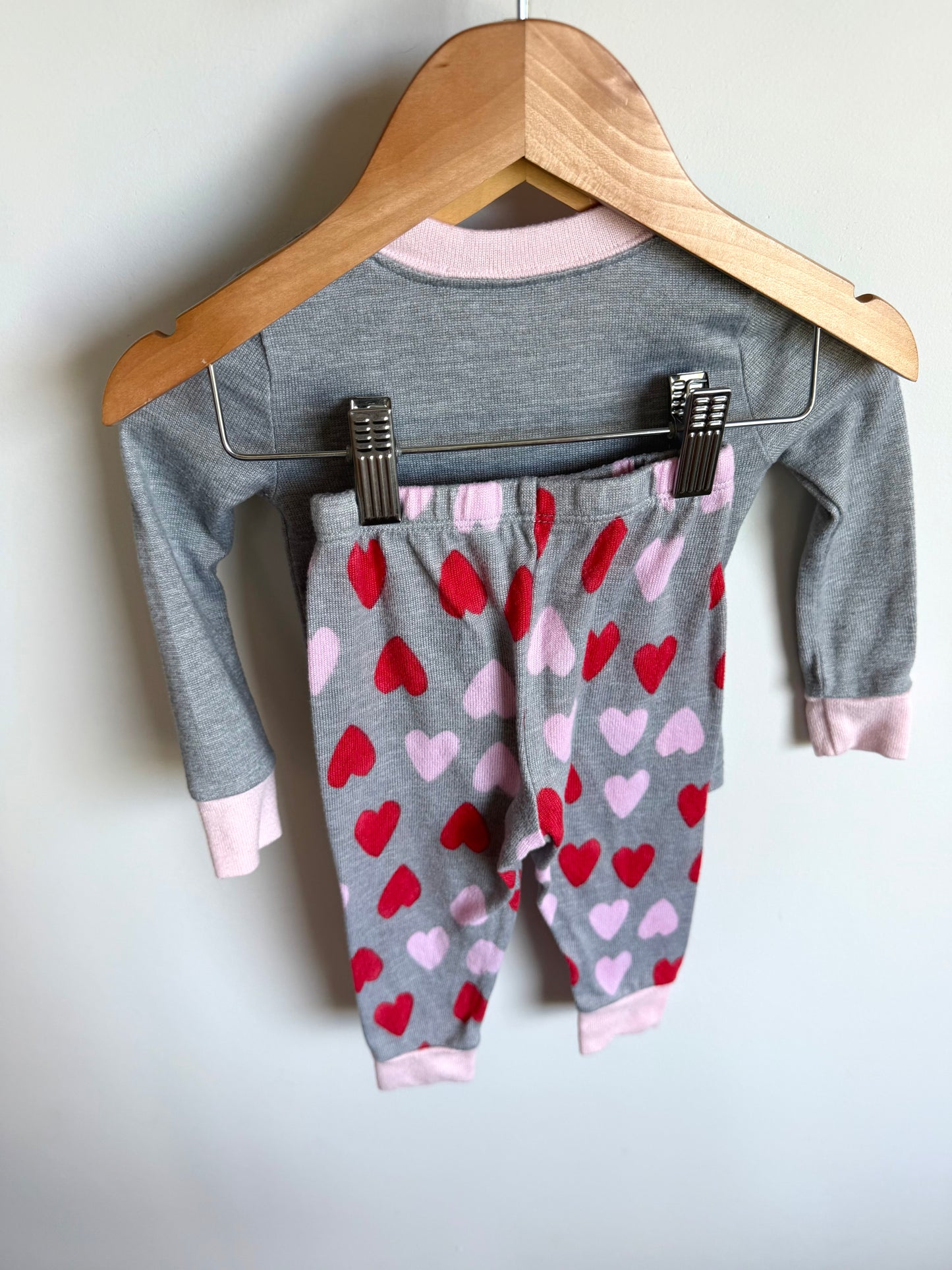 Love Heart PJ Set / 12-18m