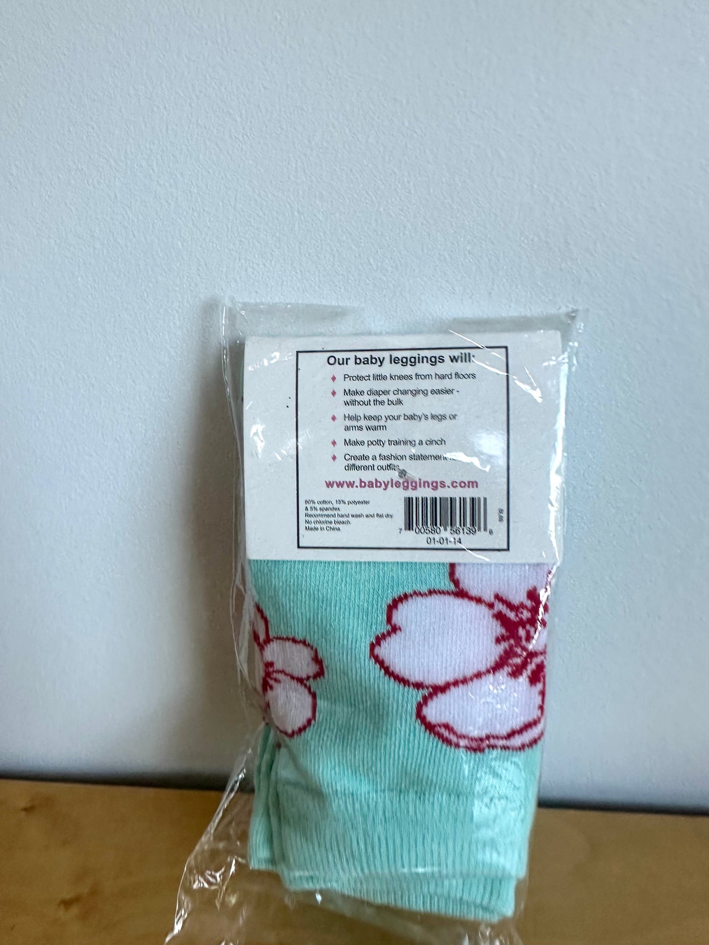 Floral Crawling Knee Protector Leggings (In Package)