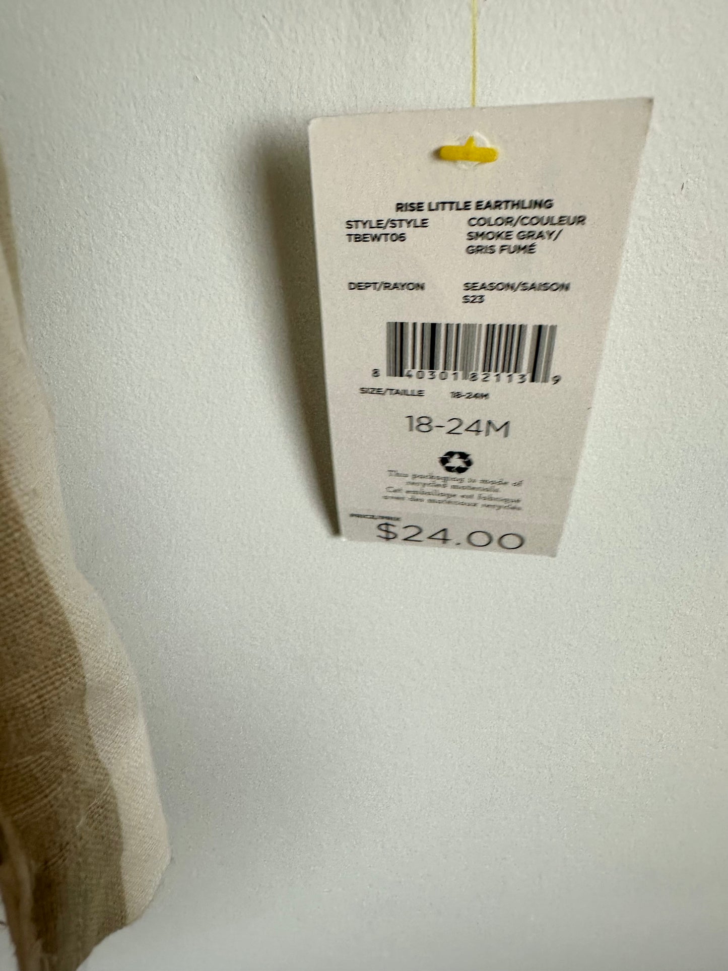 Stripe Button Up Top (With Tags) / 18-24m