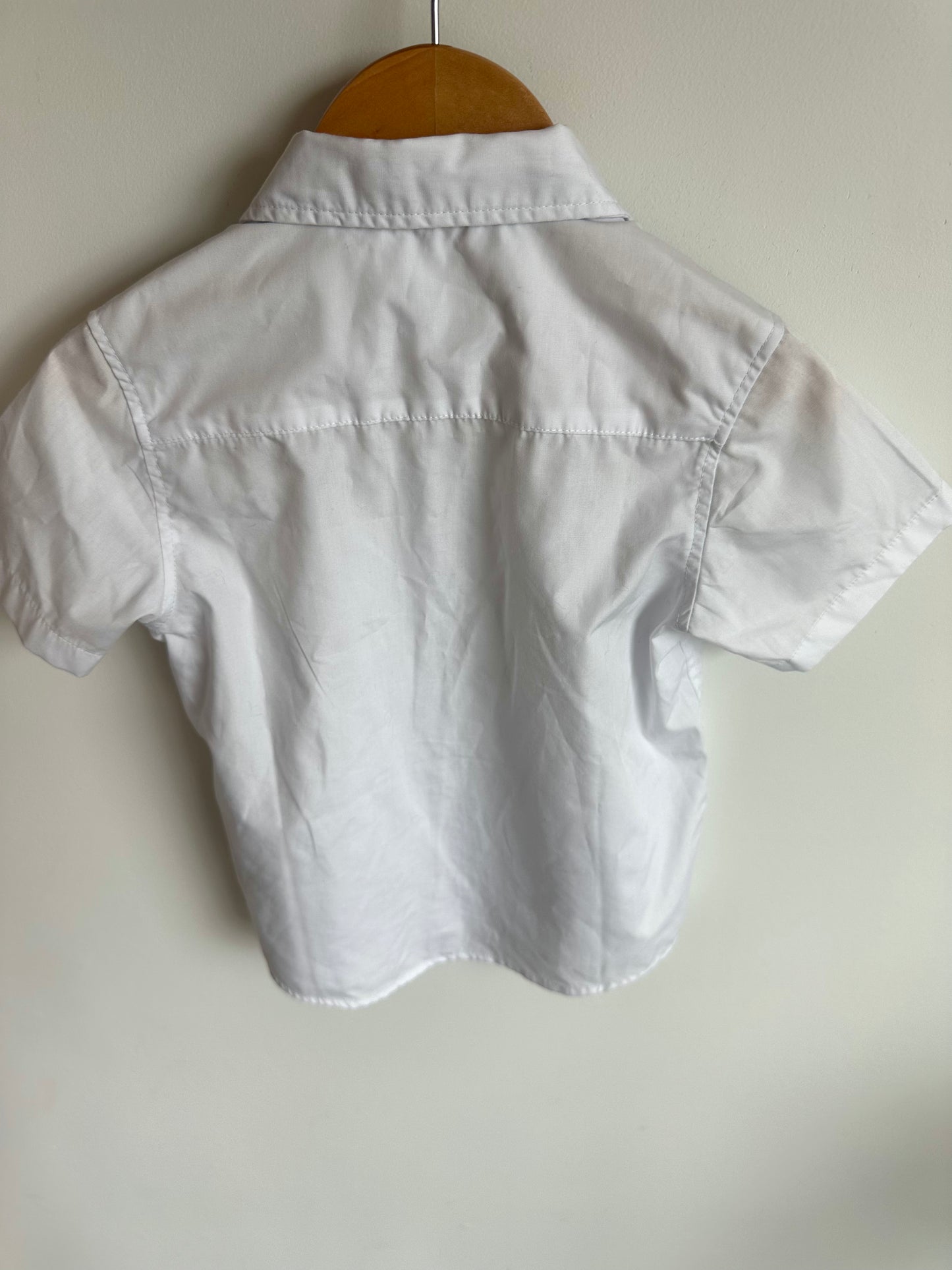 White Collared T-Shirt / 2-3T
