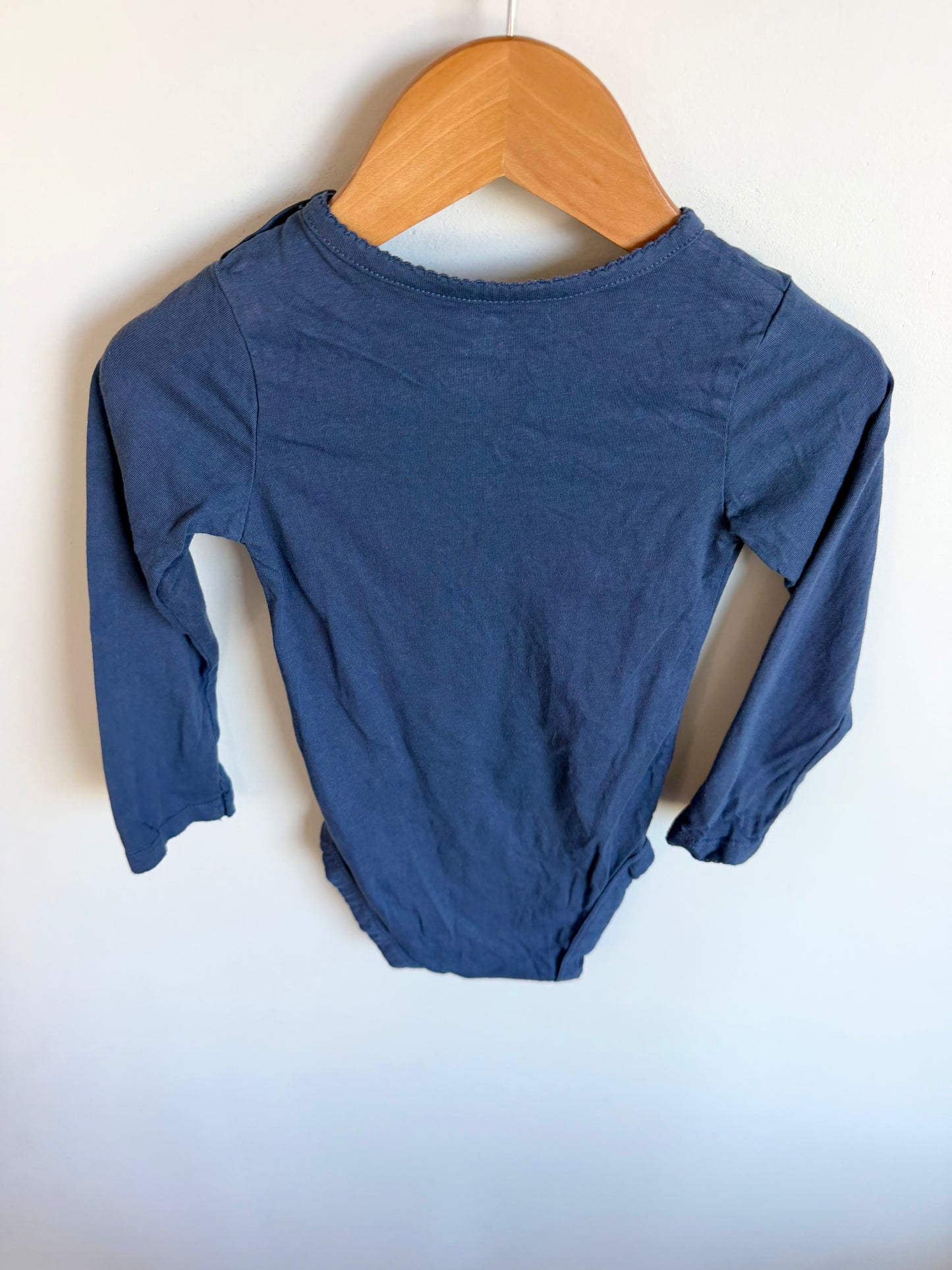 Indigo Long Sleeve Bodysuit / 24m