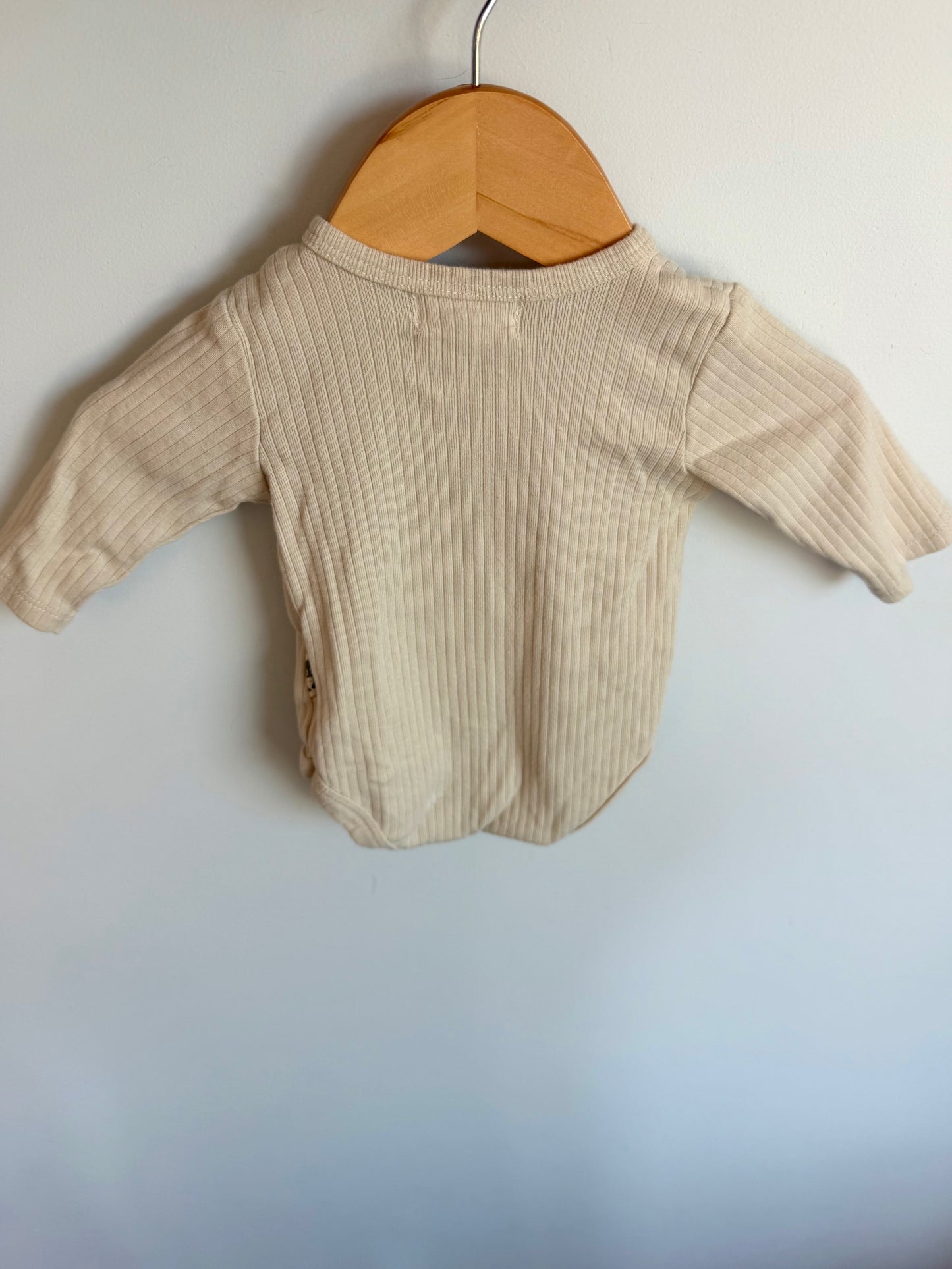 Teddy Bear Pocket Bodysuit / 0-3m