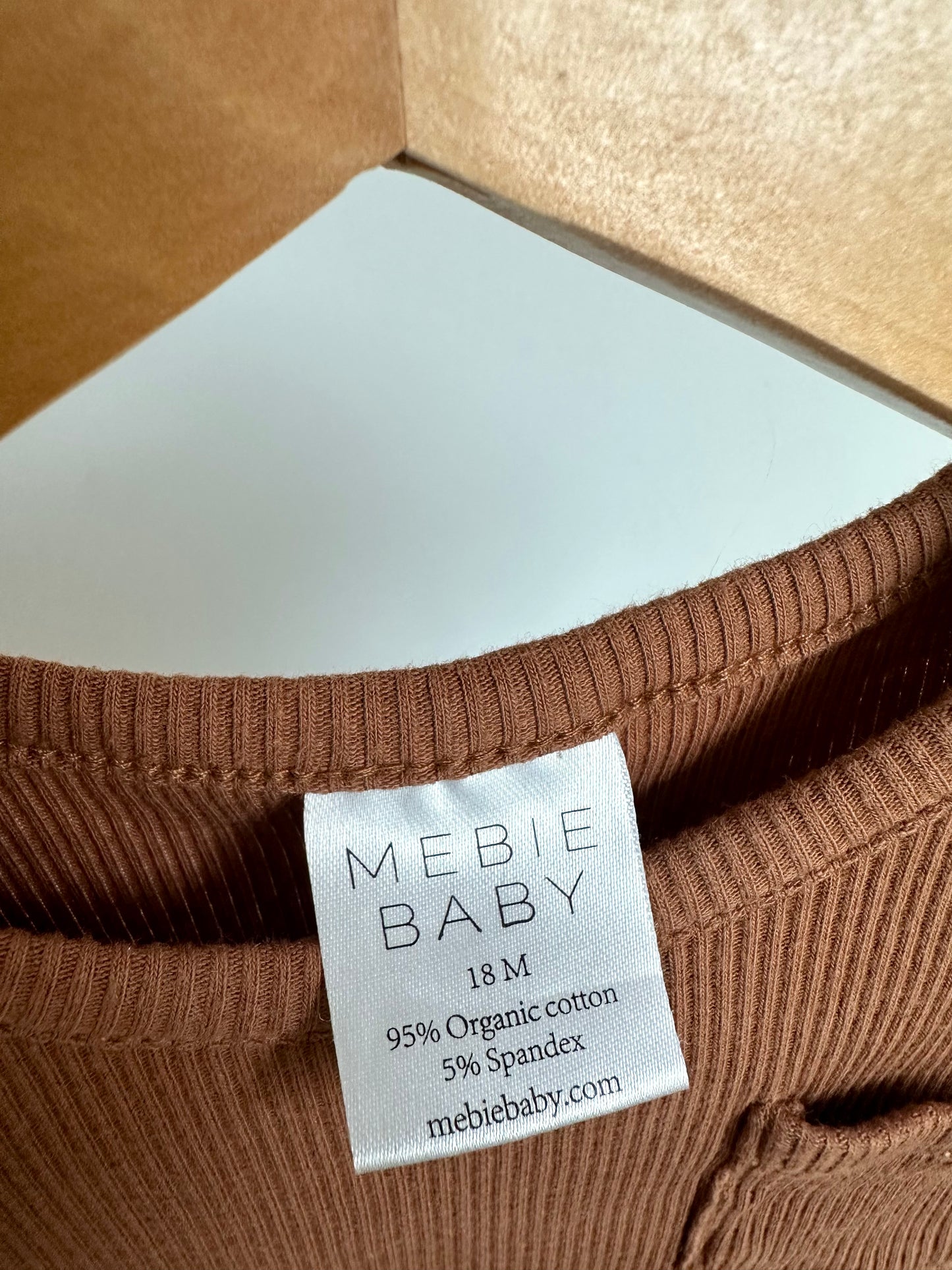 Carmel Organic Ribbed Top / 18m