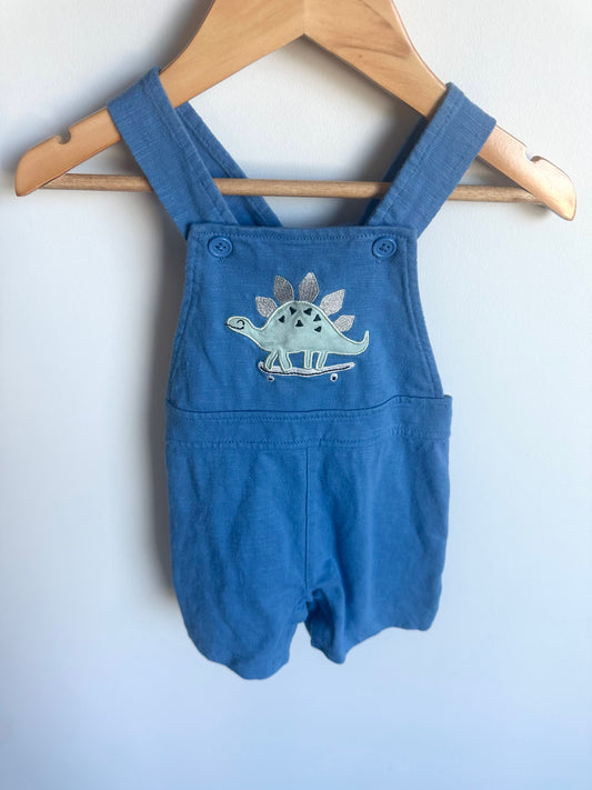 Blue Dino Overalls / 12m