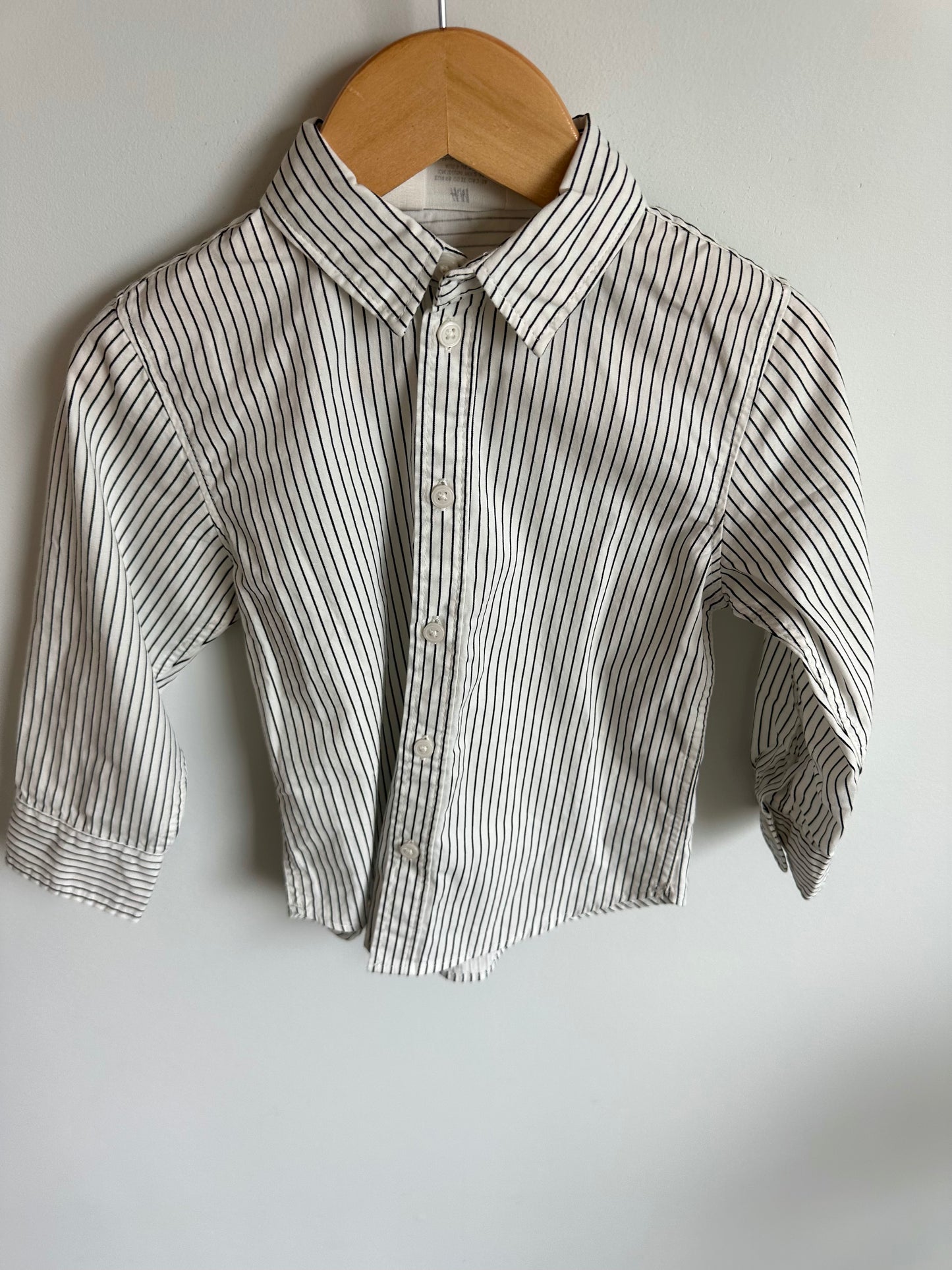 Striped Button Up Formal Top / 2-3T
