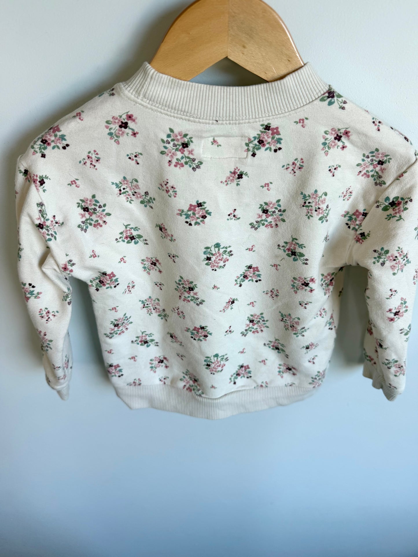 Mock Neck Floral Sweater / 24m