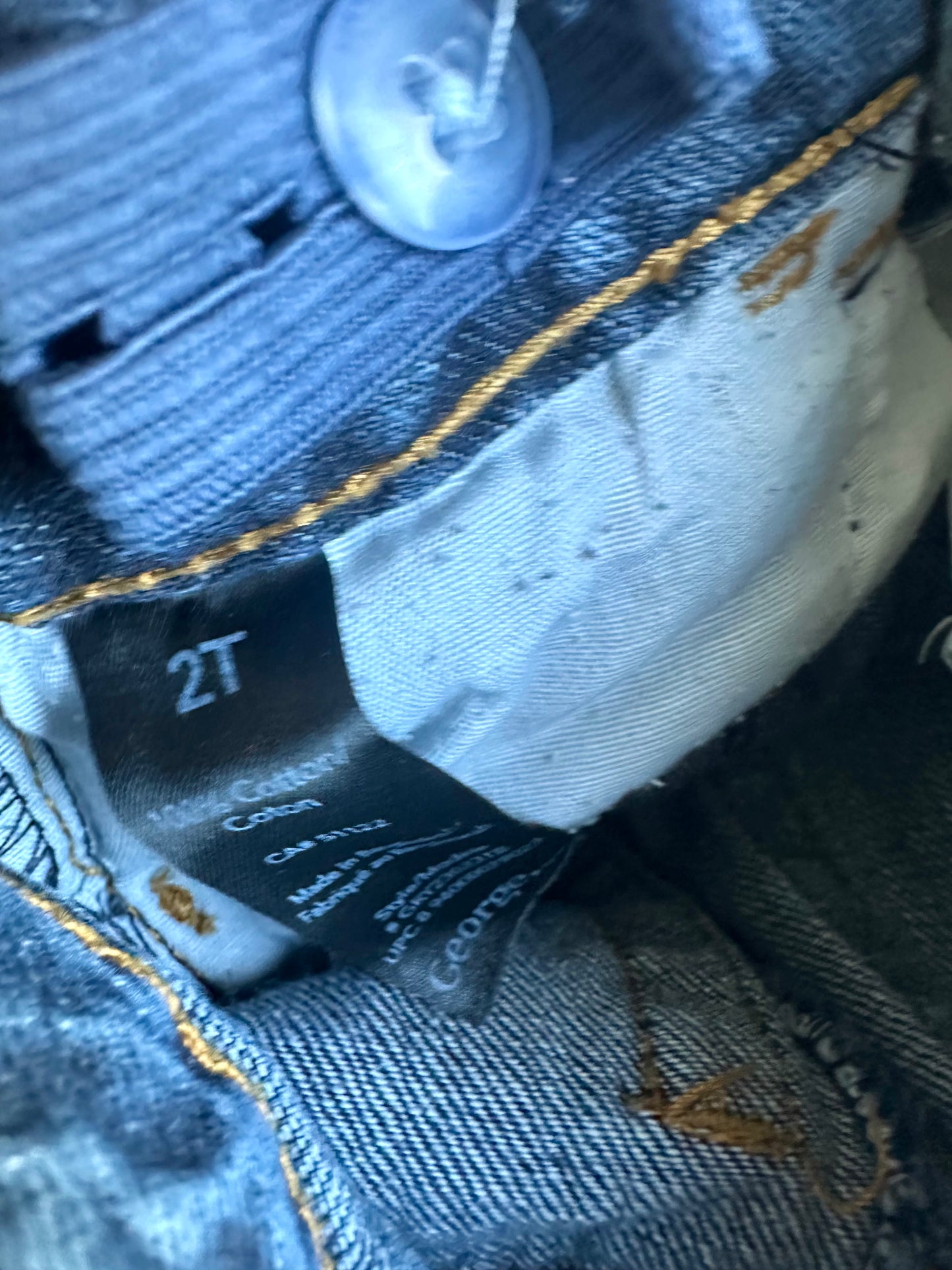 Straight Leg Blue Jeans / 2T