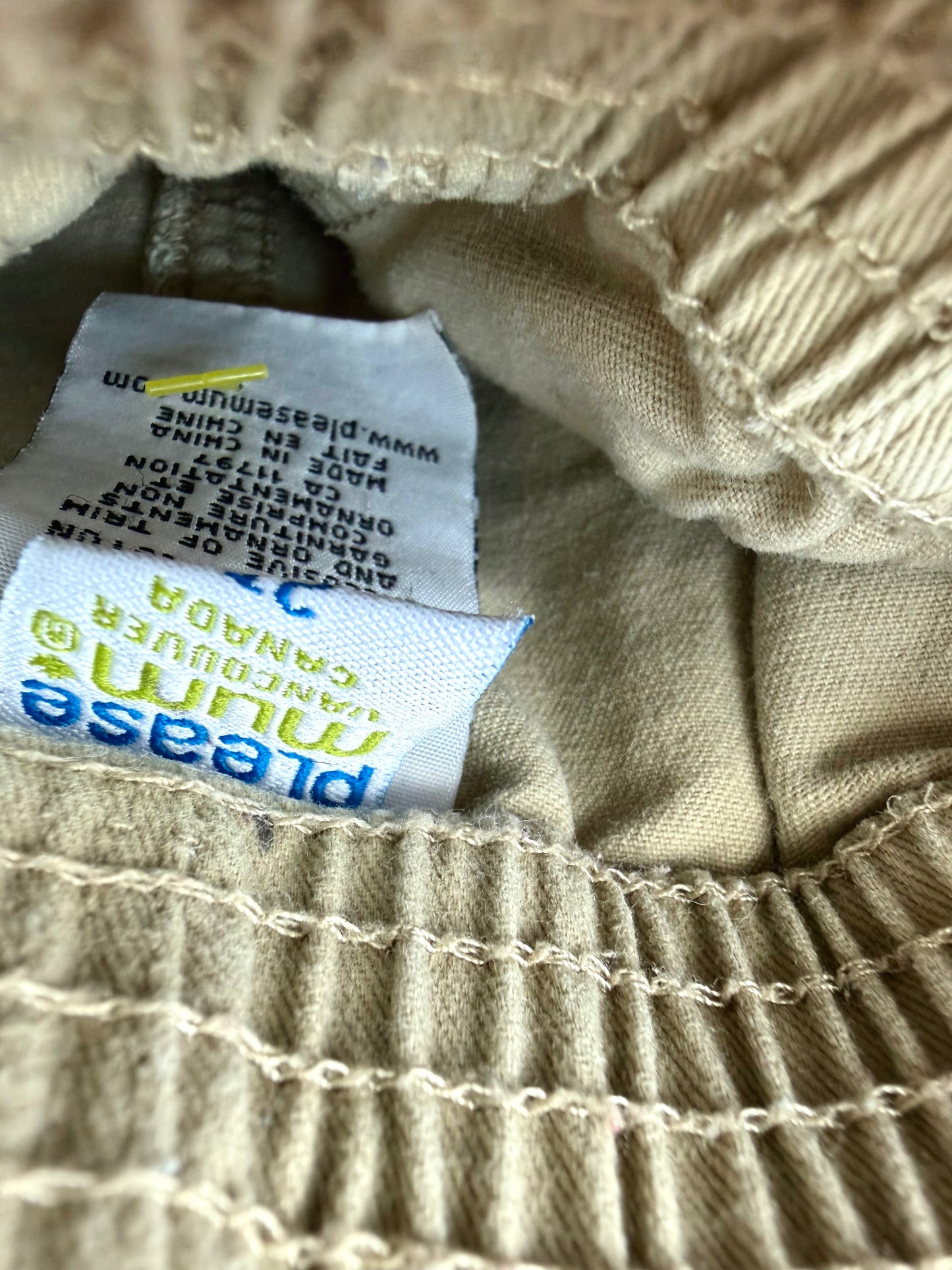 Vintage Tan Roll up Pants or Capris / 2T
