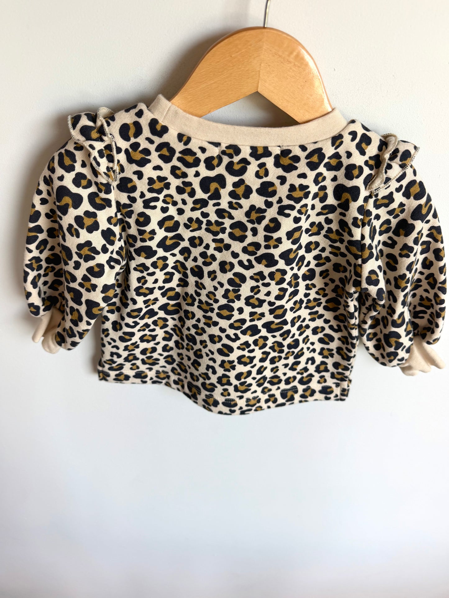 Ruffle Animal Print Long Sleeve / 12-18m