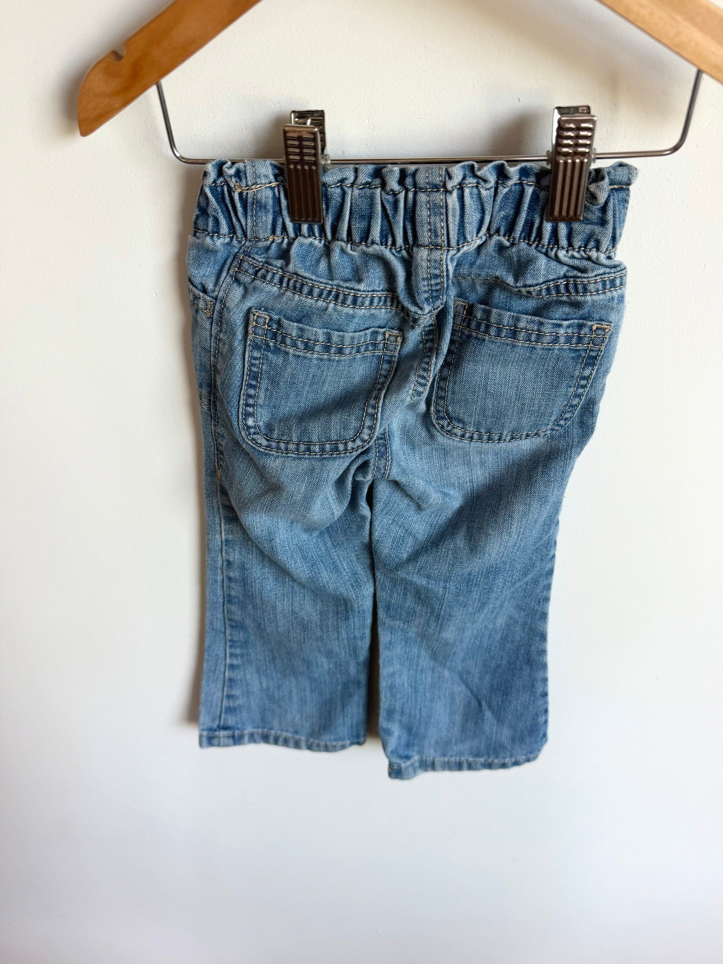 Chambray Slightly Flared Pants / 2T