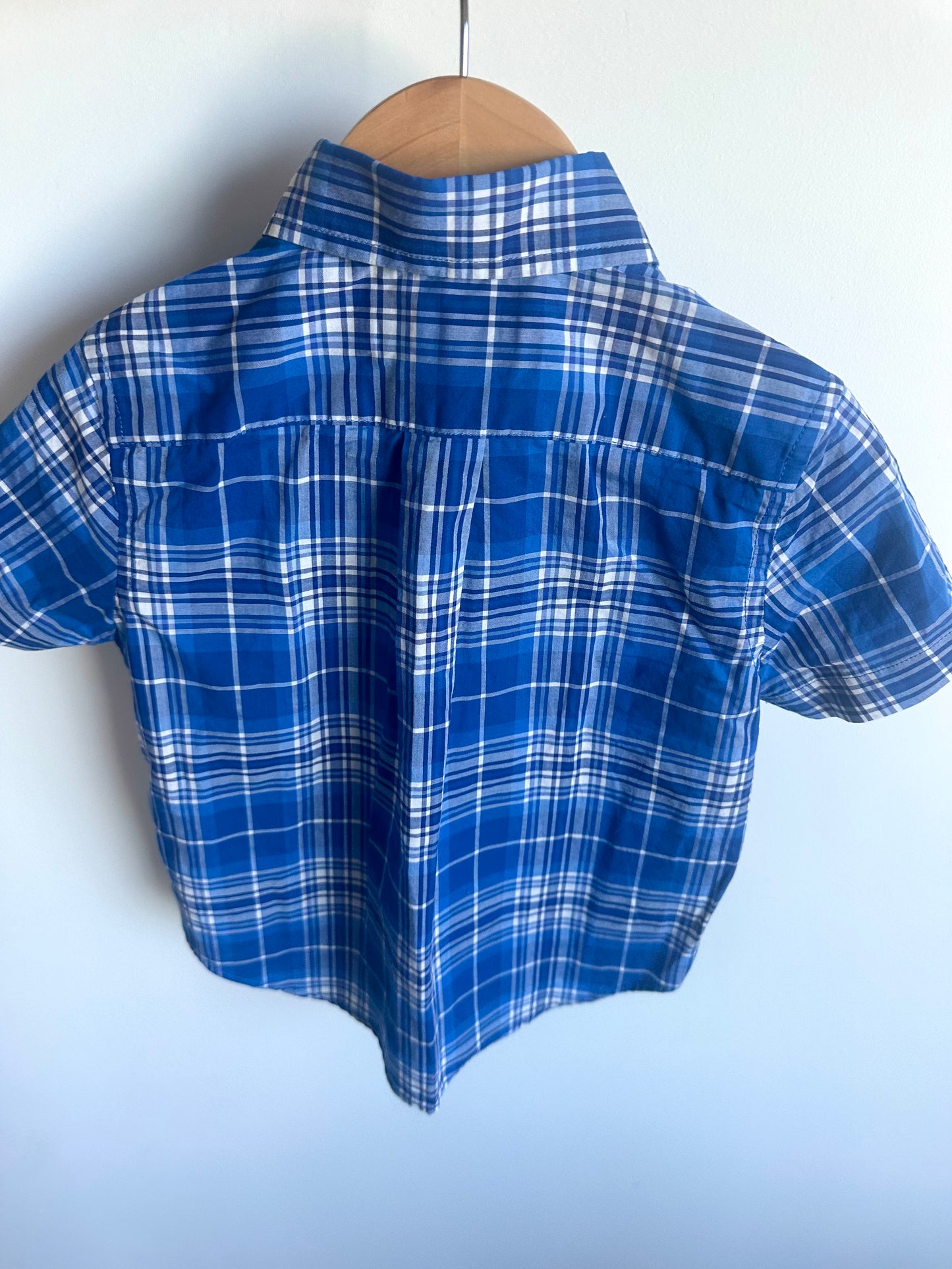 Ralph Lauren Blue Plaid T-shirt / 2T