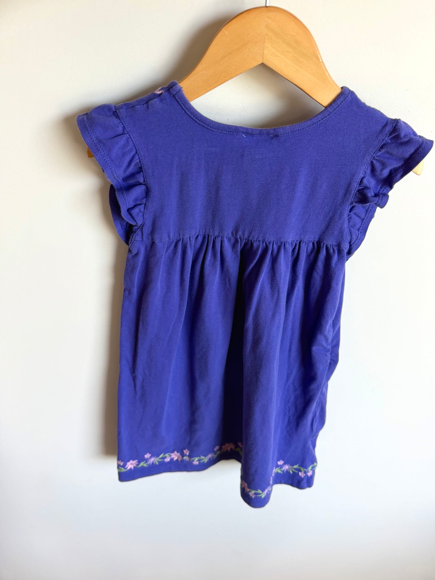 Purple Embroidered Dress / 6 years