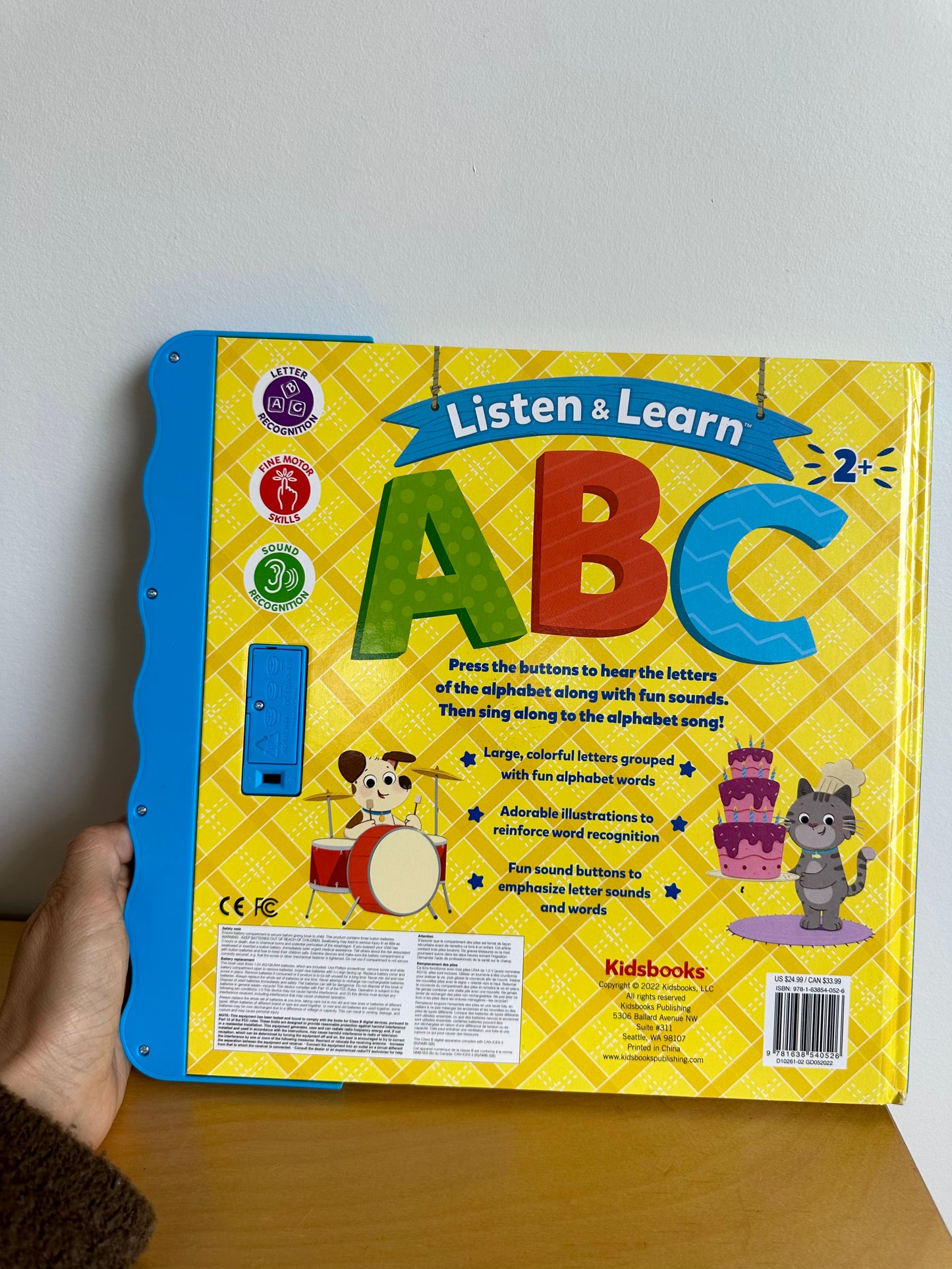 ABC Listen & Learn Book / 1-4 years (No Shipping)