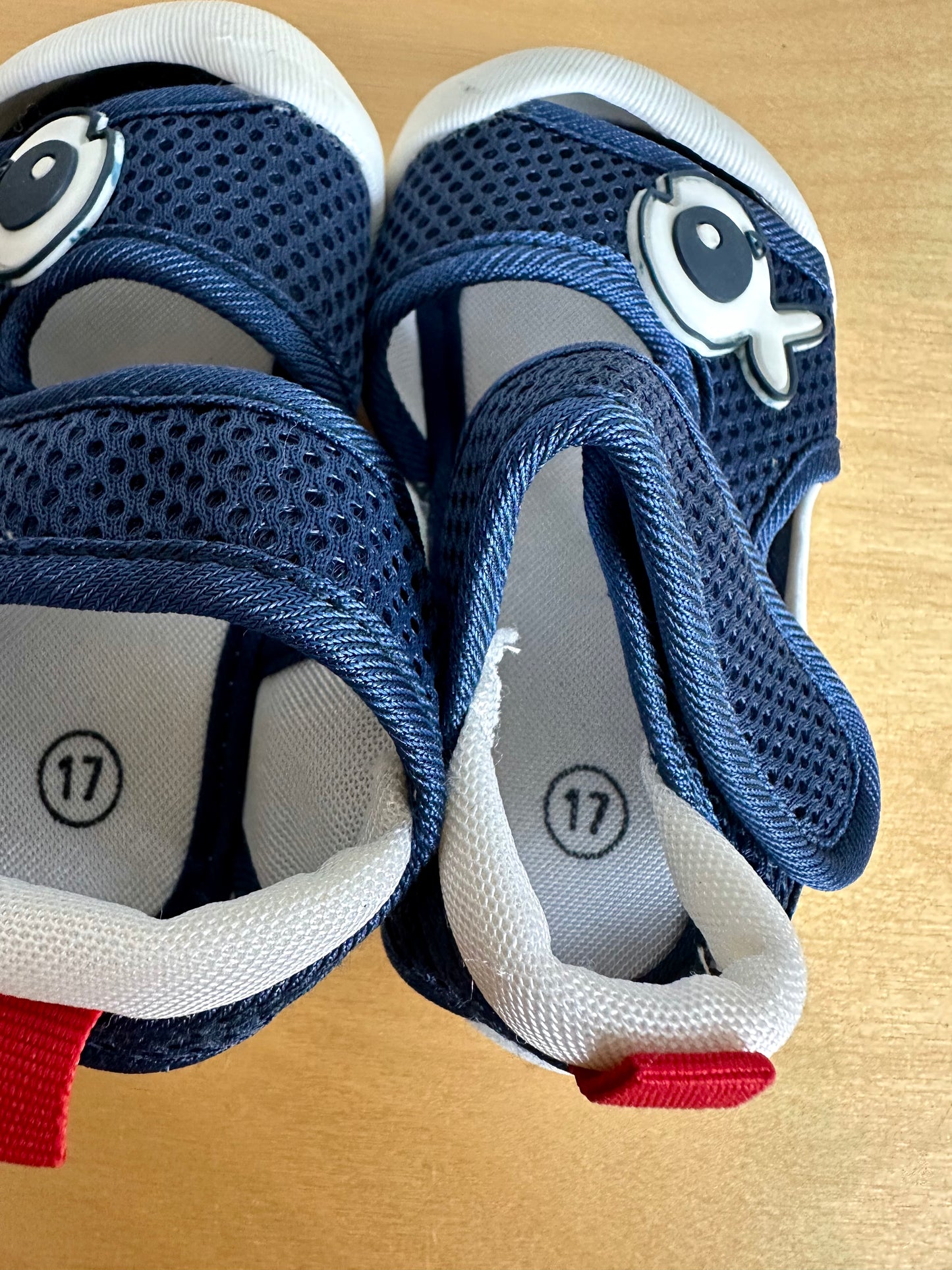 Fish Navy Sandals / 6-9m