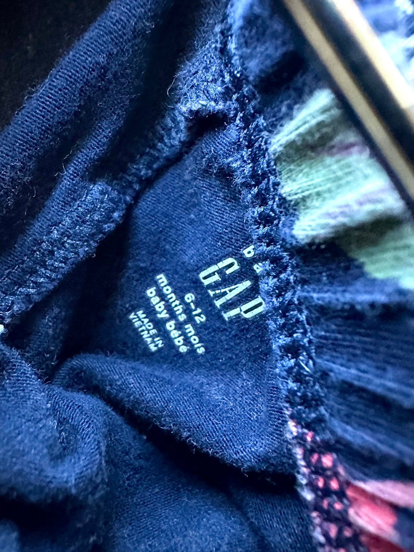 Gap Dark Floral Leggings / 6-12m