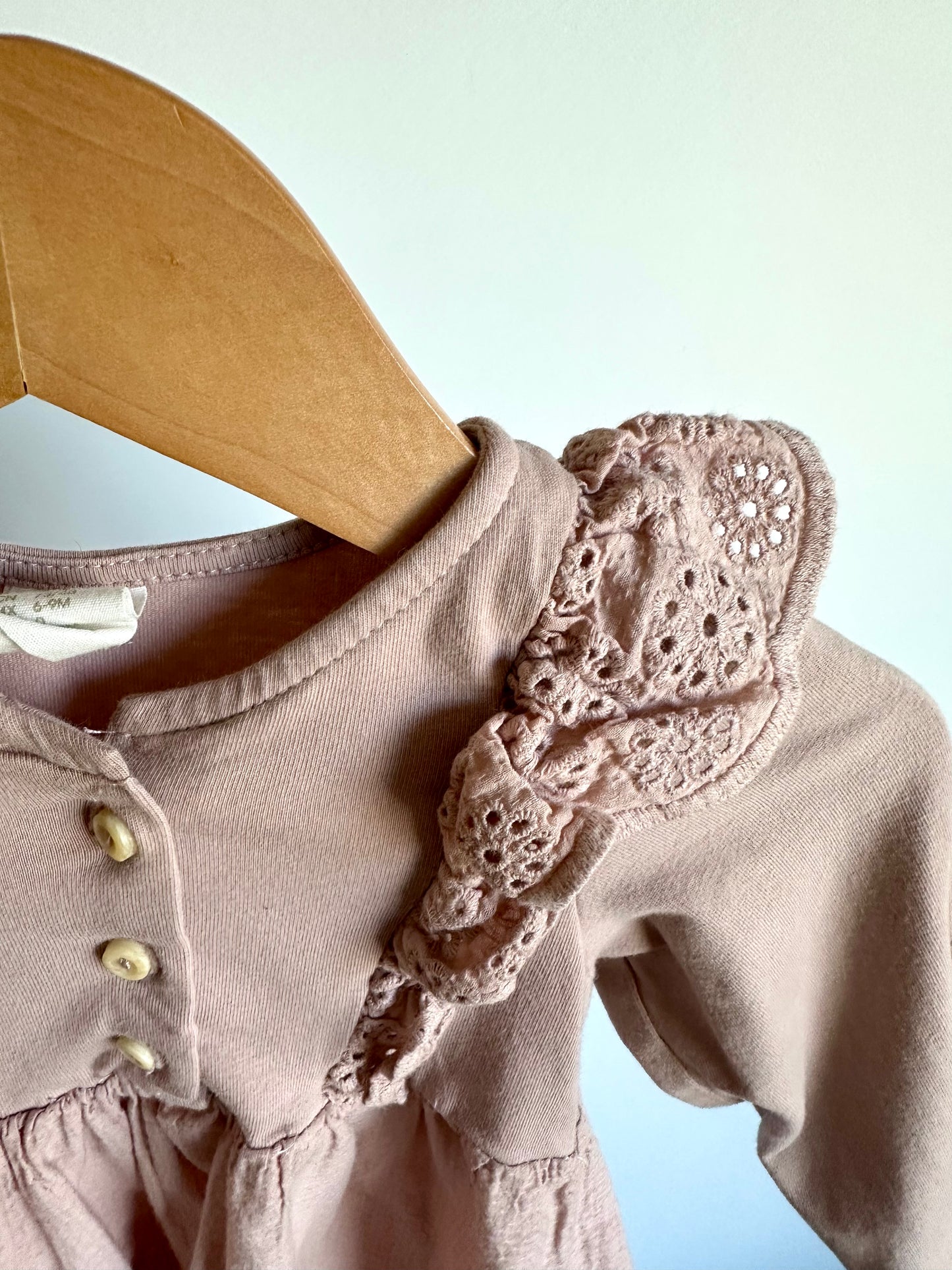 H&M Blush Eyelet Dress / 6-9m