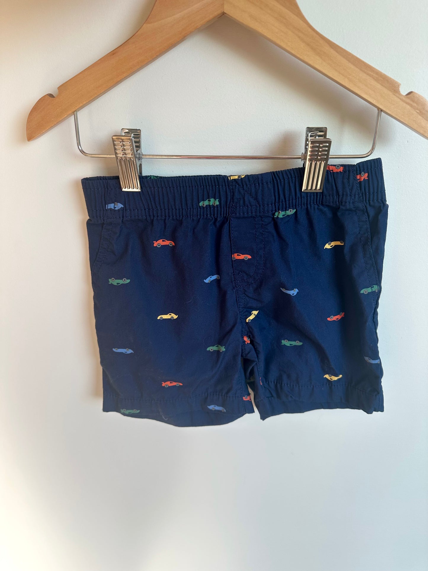 Navy Car Shorts / 2T