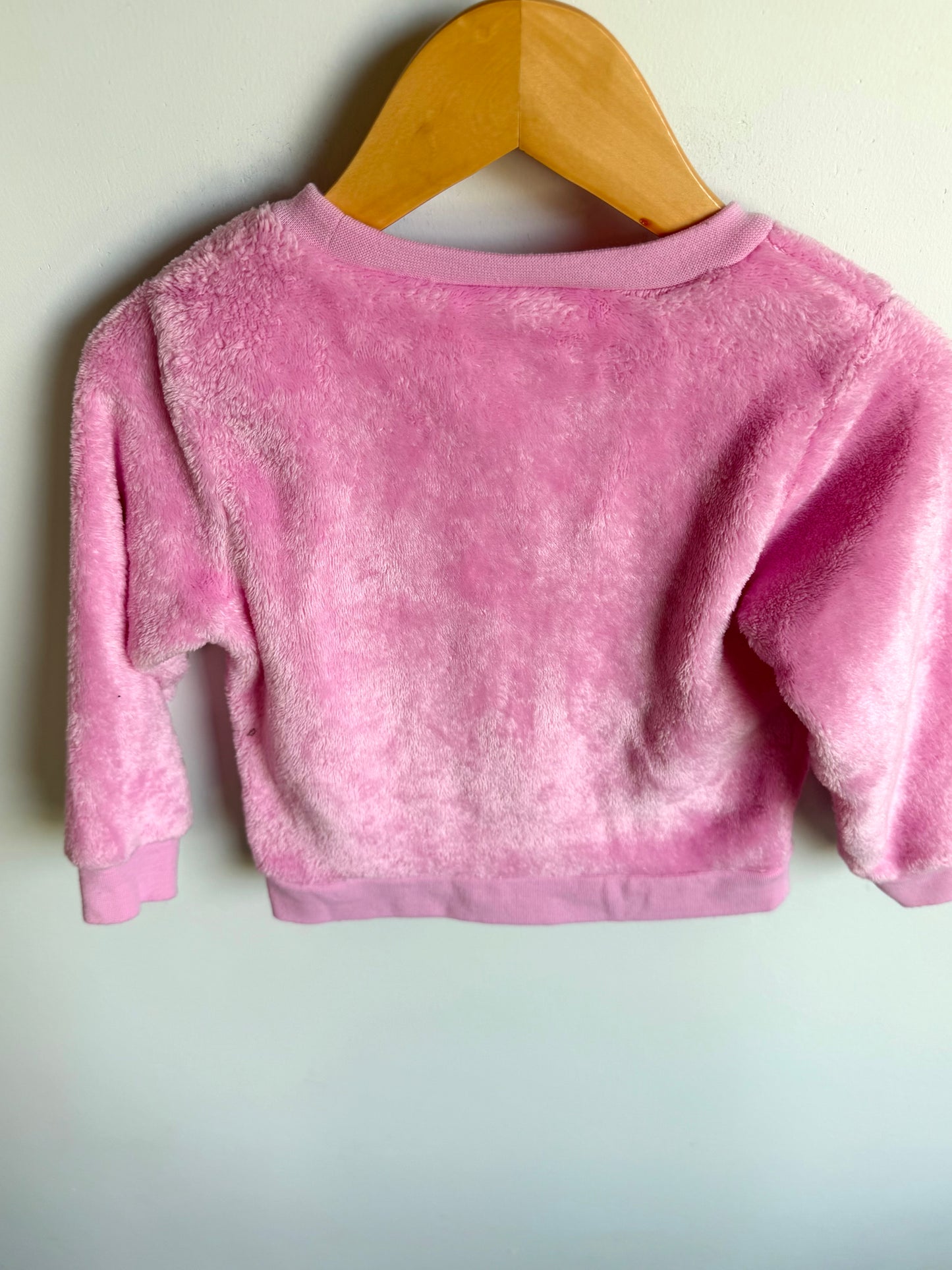 Stitch Fuzzy PJ Top + Bottoms Set / 2T