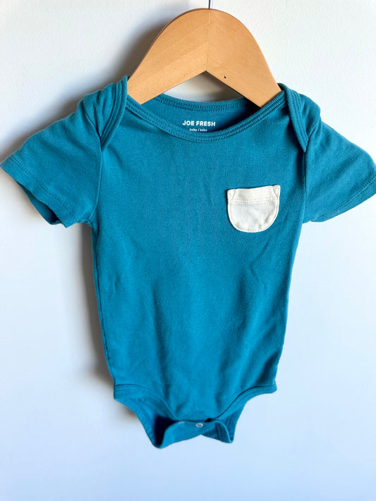 Blue Pocket Bodysuit / 12-18m