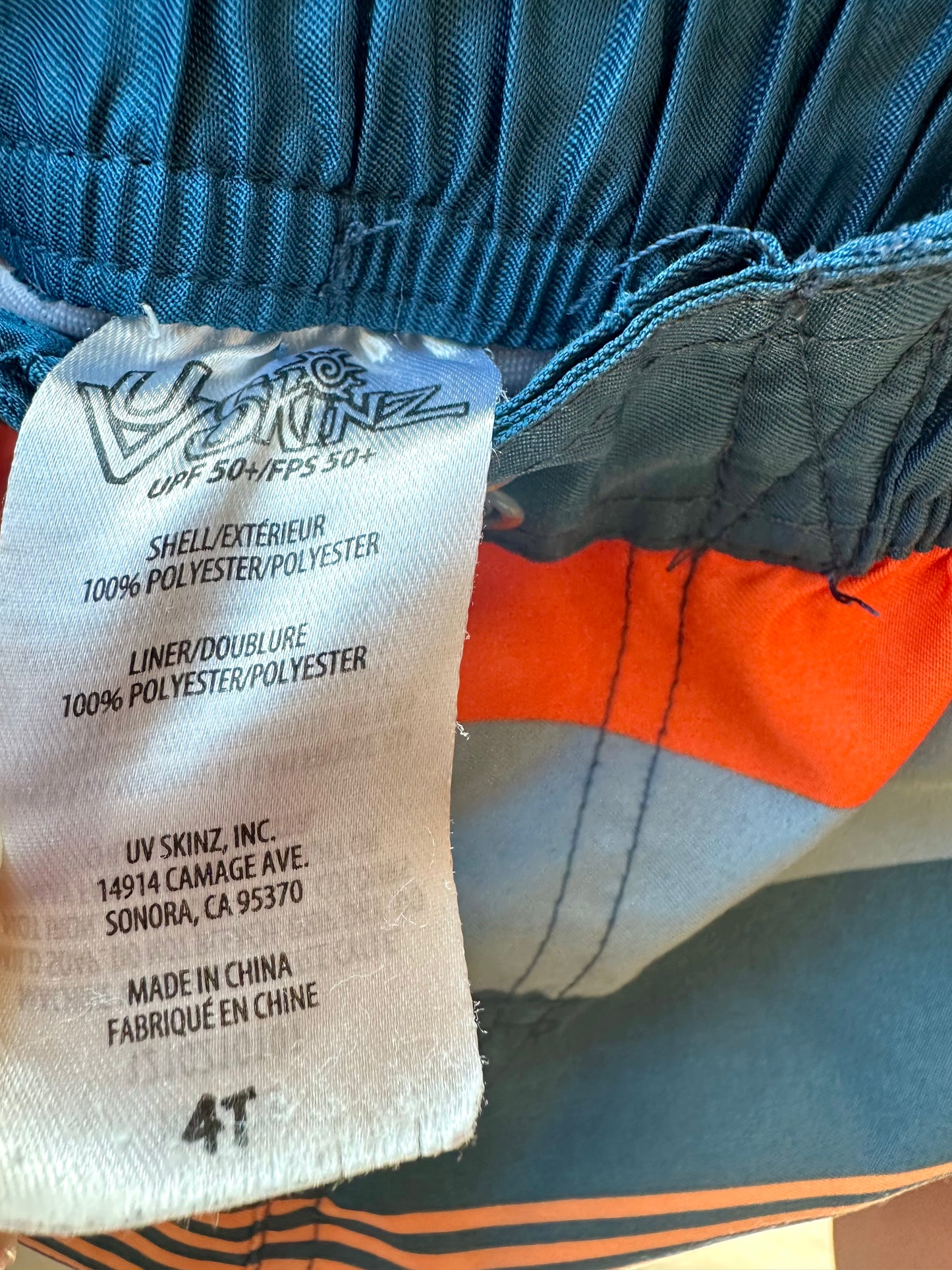 Striped Swim Shorts / 4 years