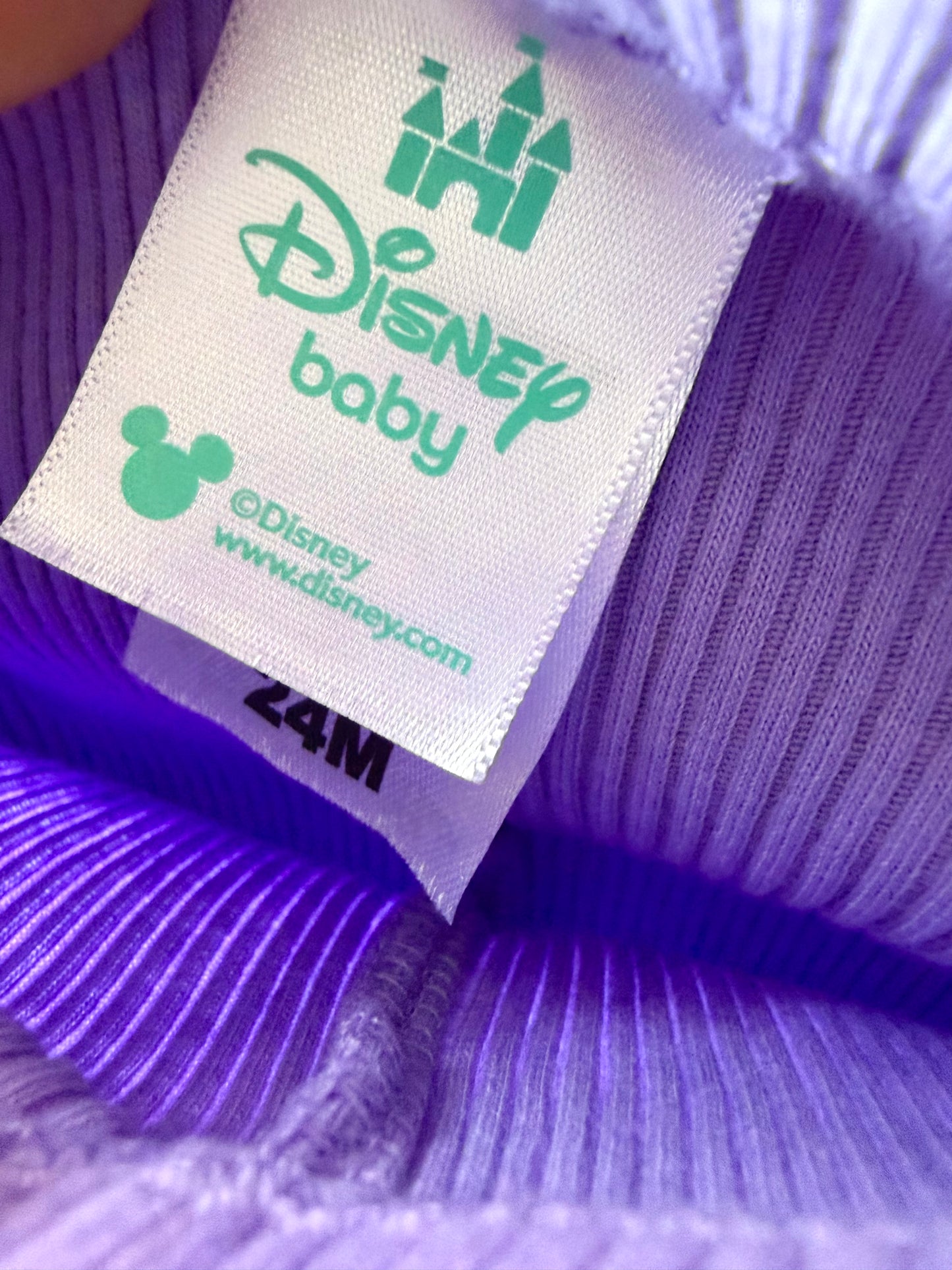 Purple Ribbed Leggings / 24m