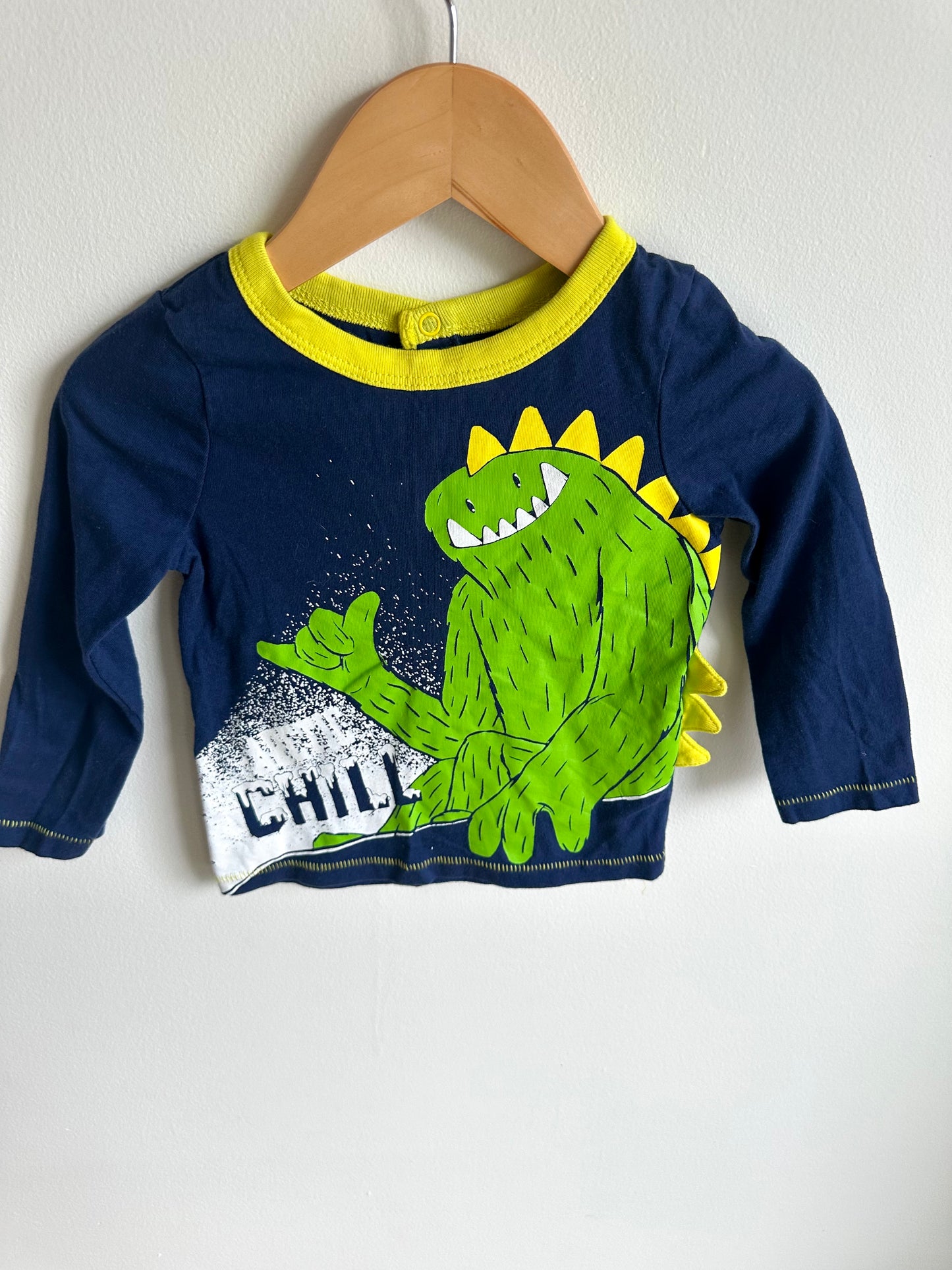 Chill Dino Long Sleeve Top / 12-18m