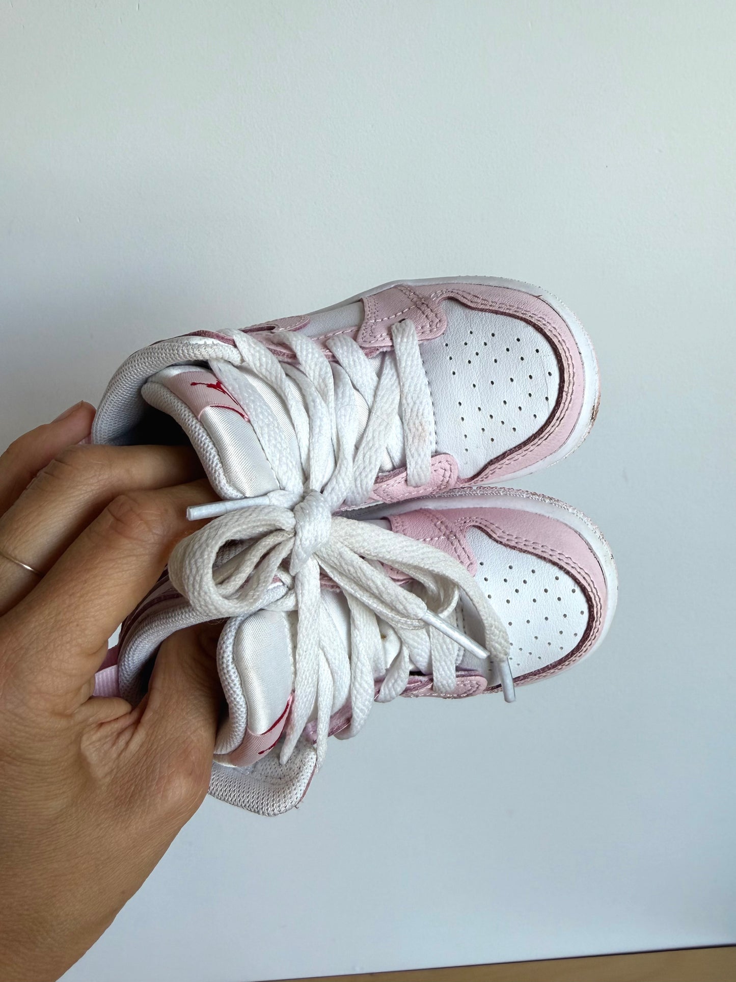 Pink Air Jordan Mid Sneakers / Size 5 Toddler
