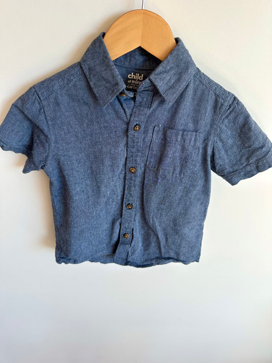 Carter's Denim Button Up T-shirt / 2T