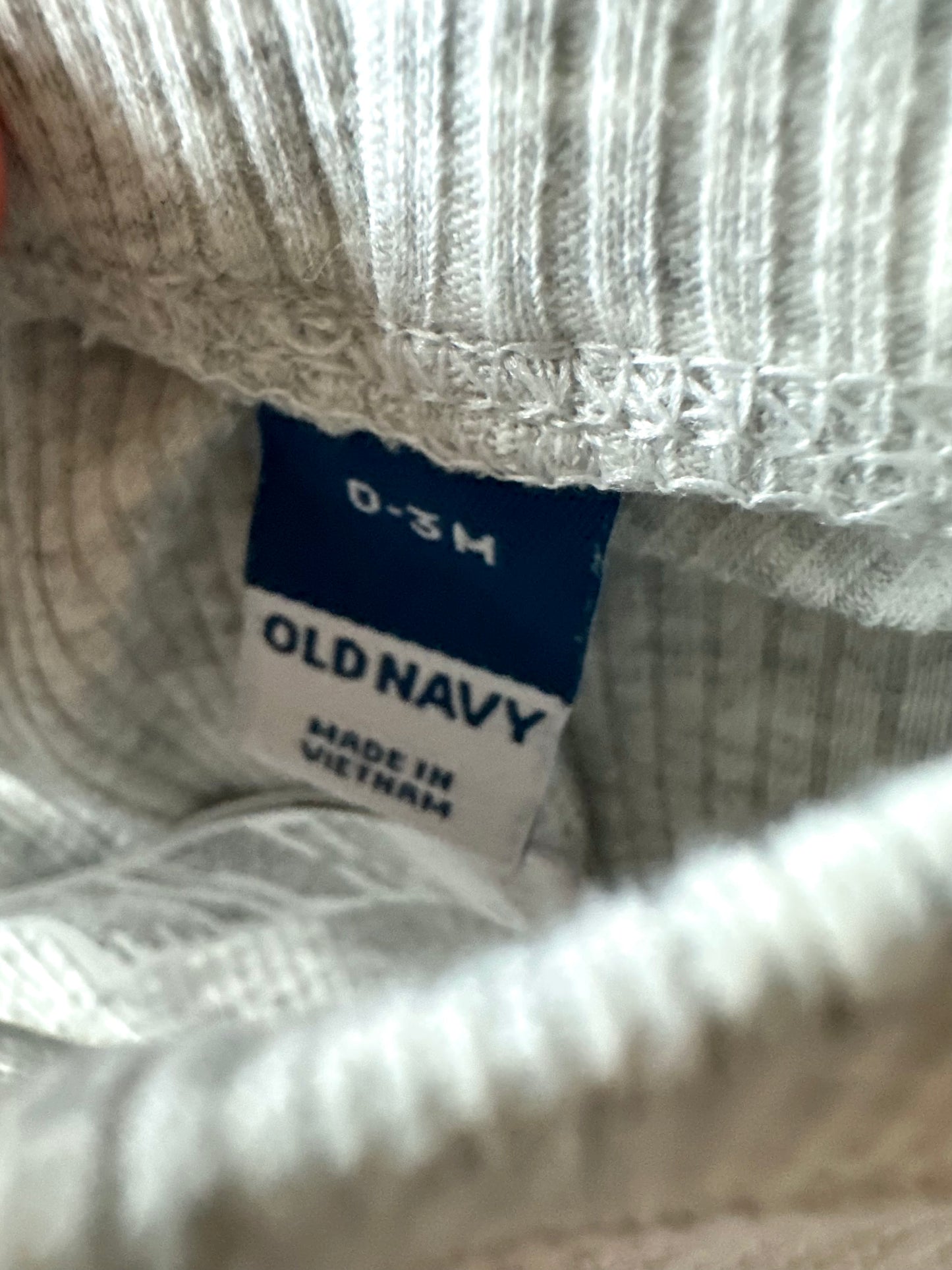 Ribbed Grey Pants / 0-3m