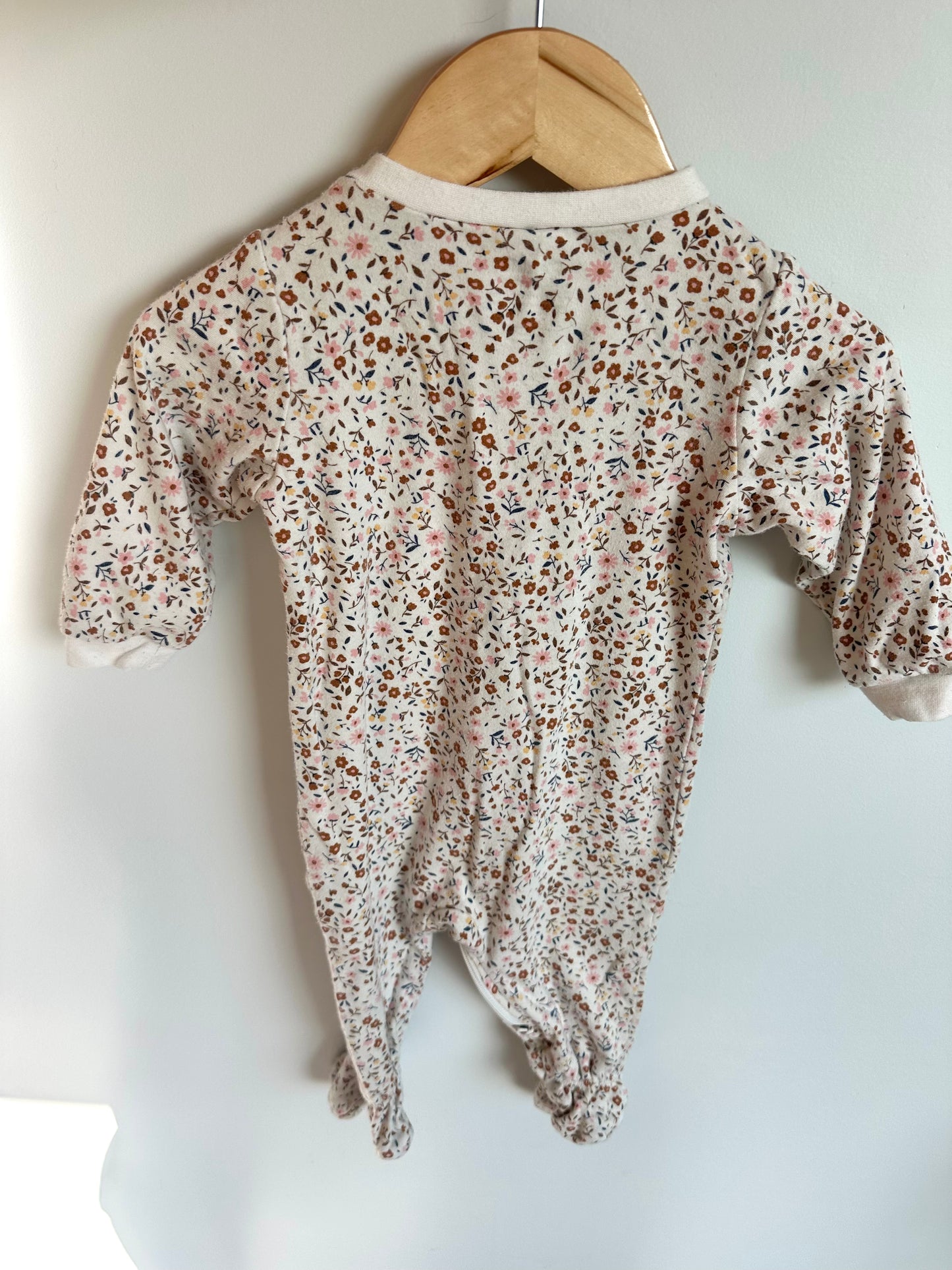 Floral Embroidered Sleeper / 9m