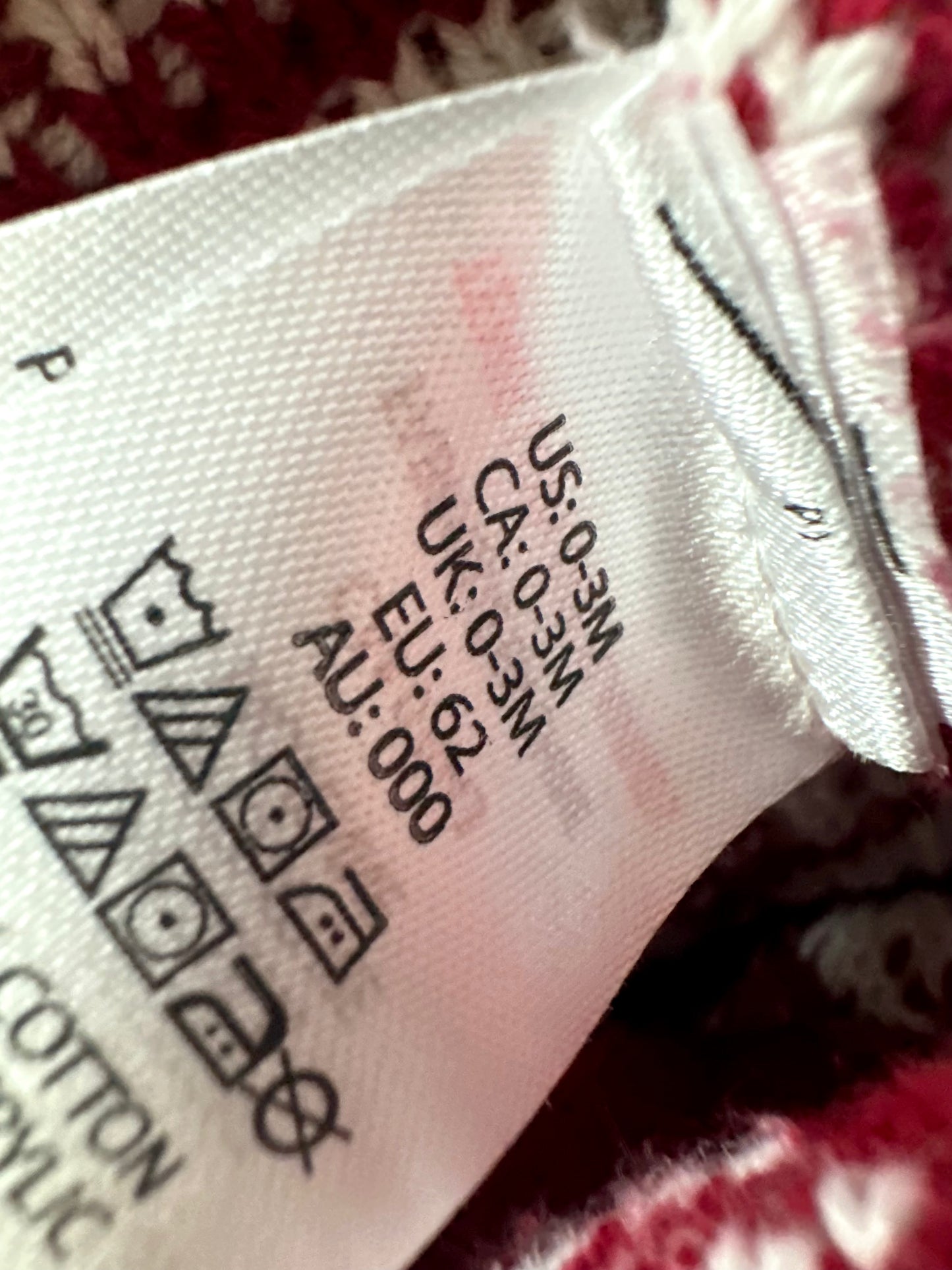 Red Christmas Overalls / 0-3m