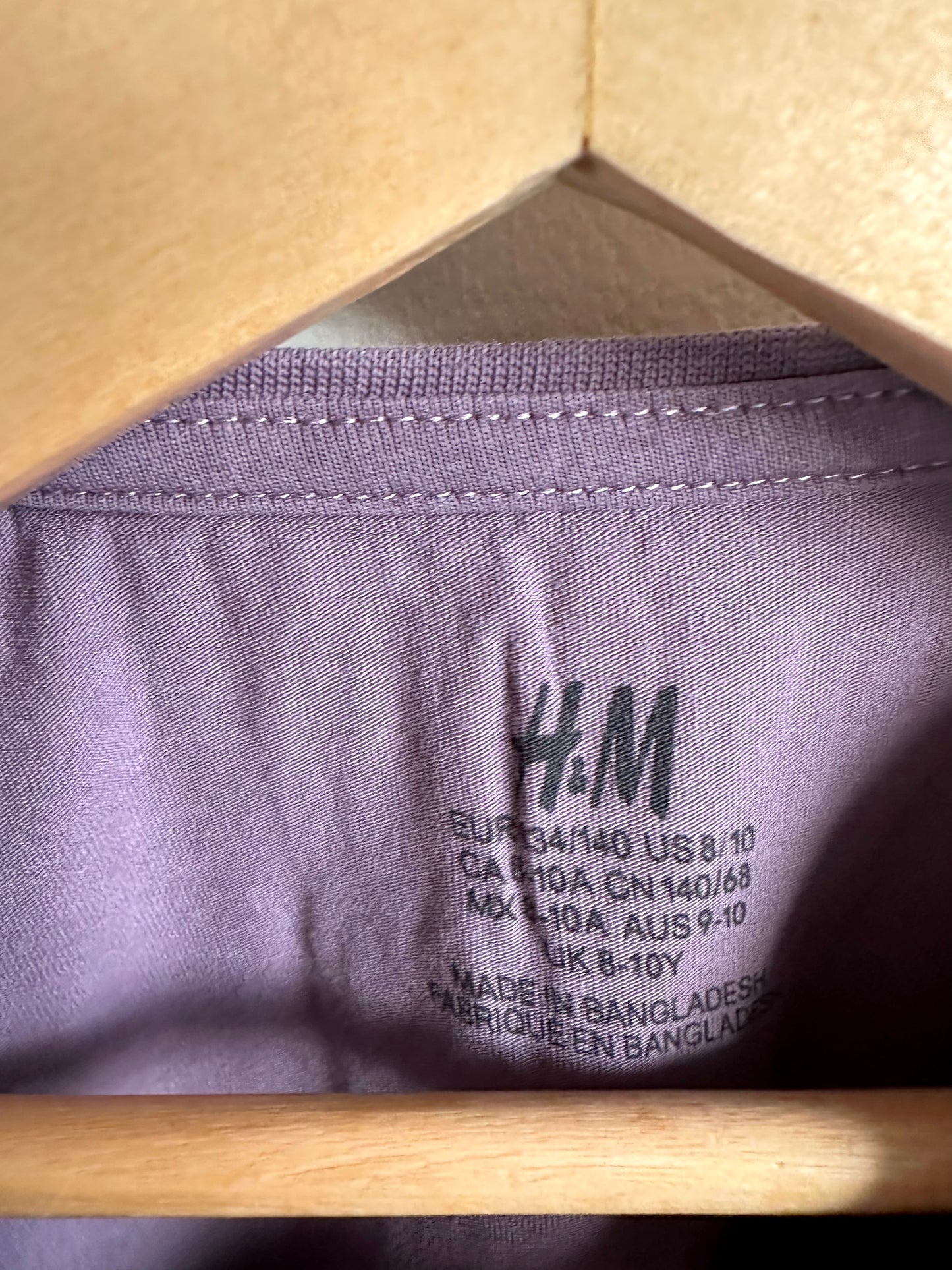 Purple Long Sleeve Top / 8-10 years