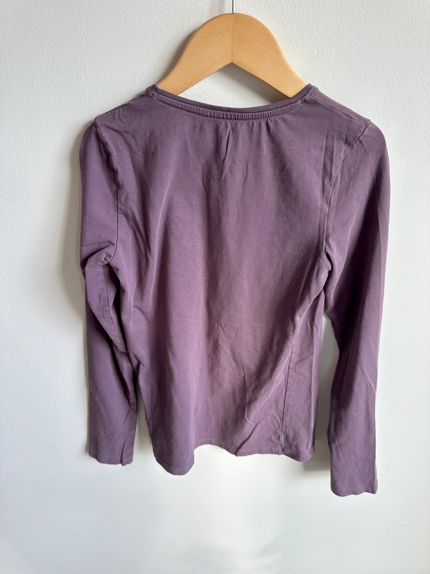 Purple Long Sleeve Top / 8-10 years