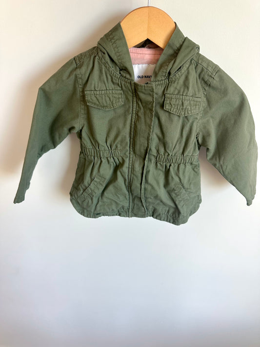 Olive Zip Jacket / 18-24m