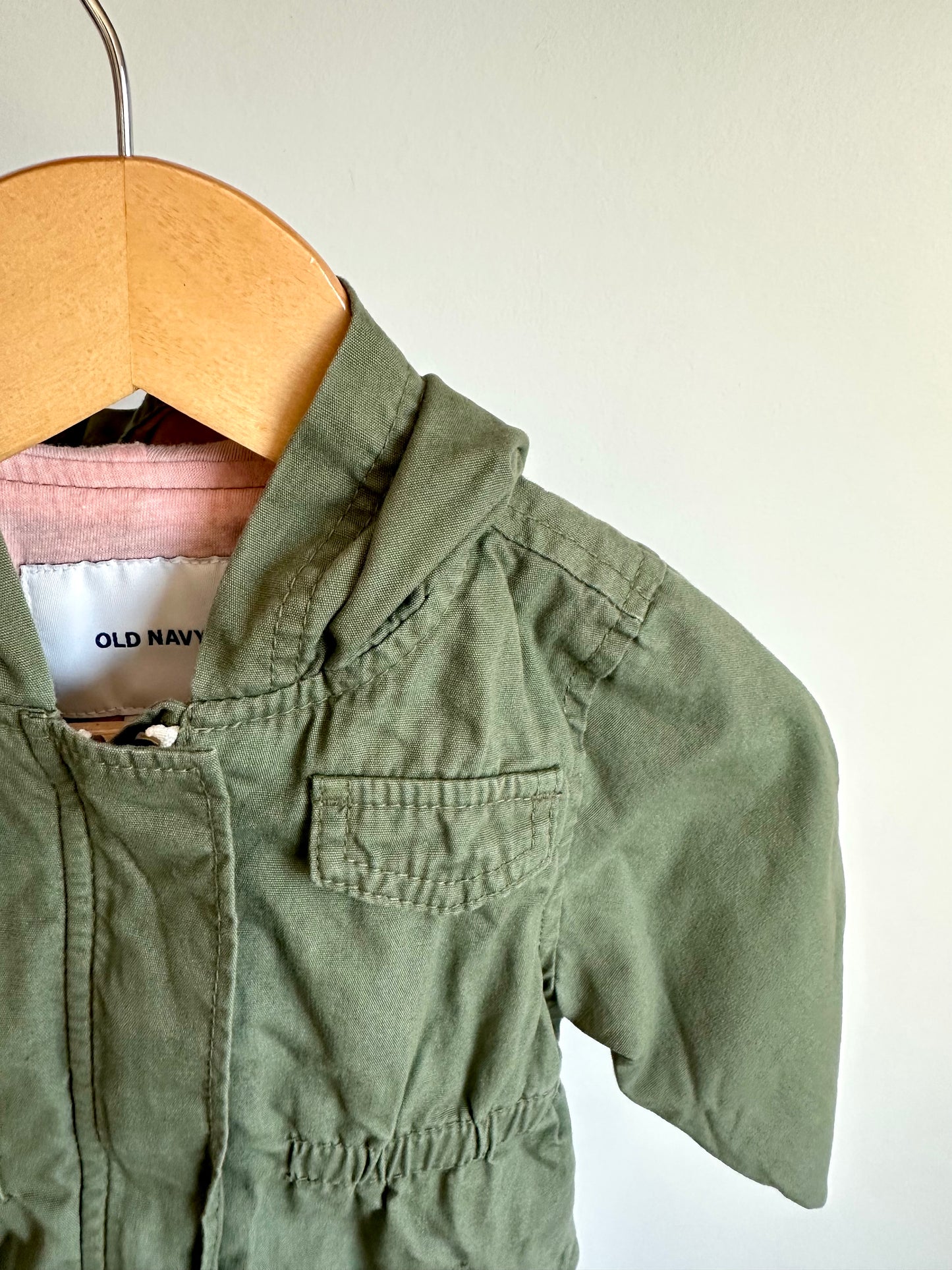 Olive Zip Jacket / 18-24m