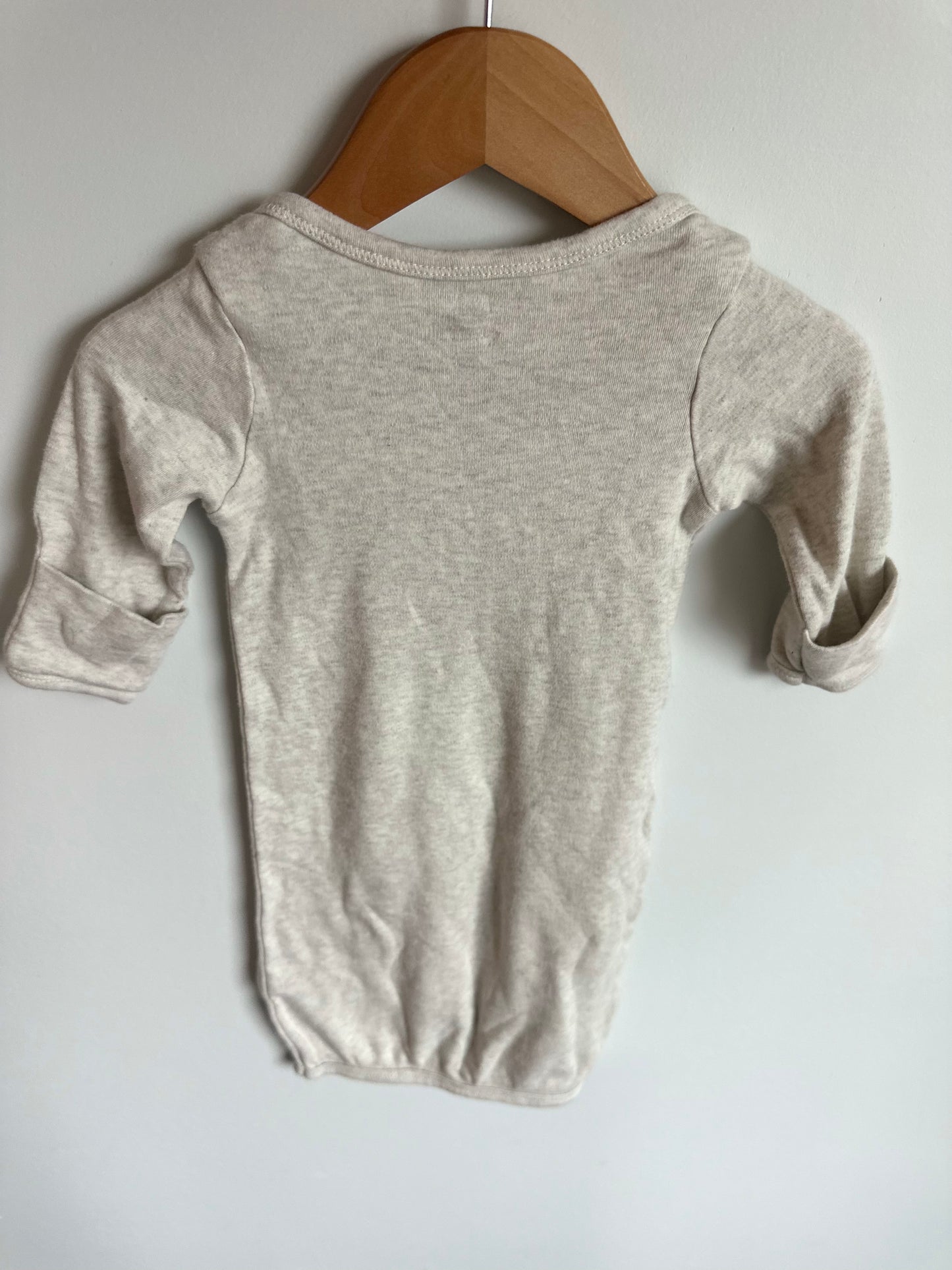 Christmas Tree Long Sleeve Gown / 0-6m