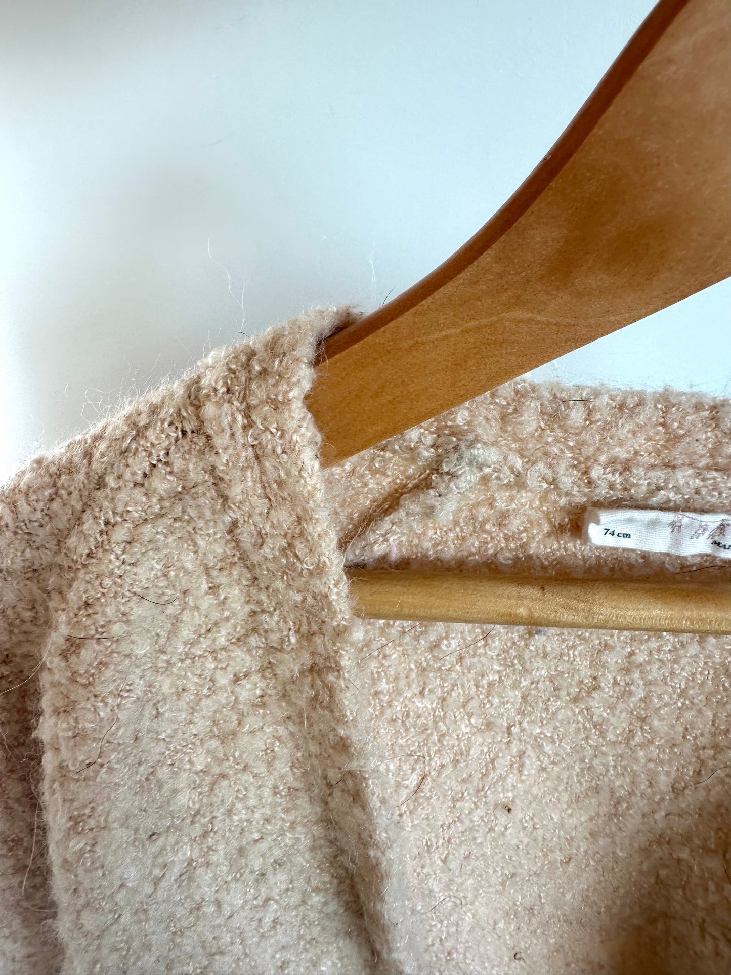 Tan Open Cardigan (PLAY) / 6-9m