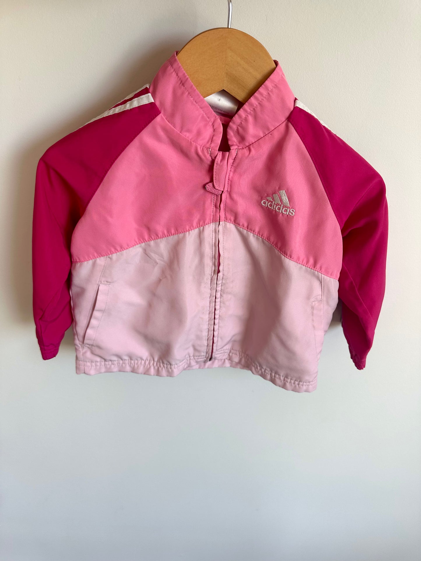 Pink Adidas Jacket (PLAY) / 6-9m