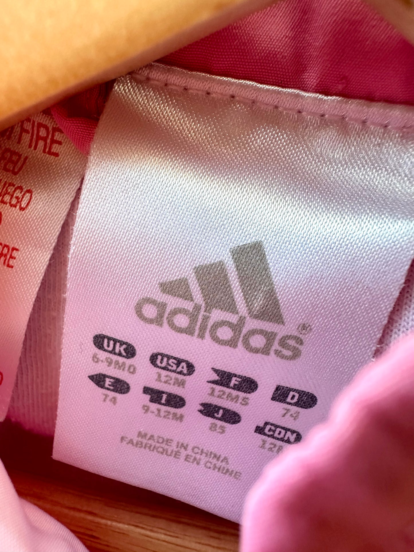 Pink Adidas Jacket (PLAY) / 6-9m